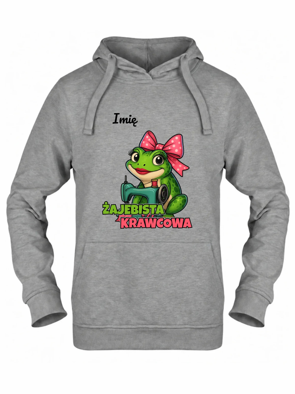 Bluza damska z kapturem szyciowa dla krawcowej - Żajebista Krawcowa - personalizowana HS32