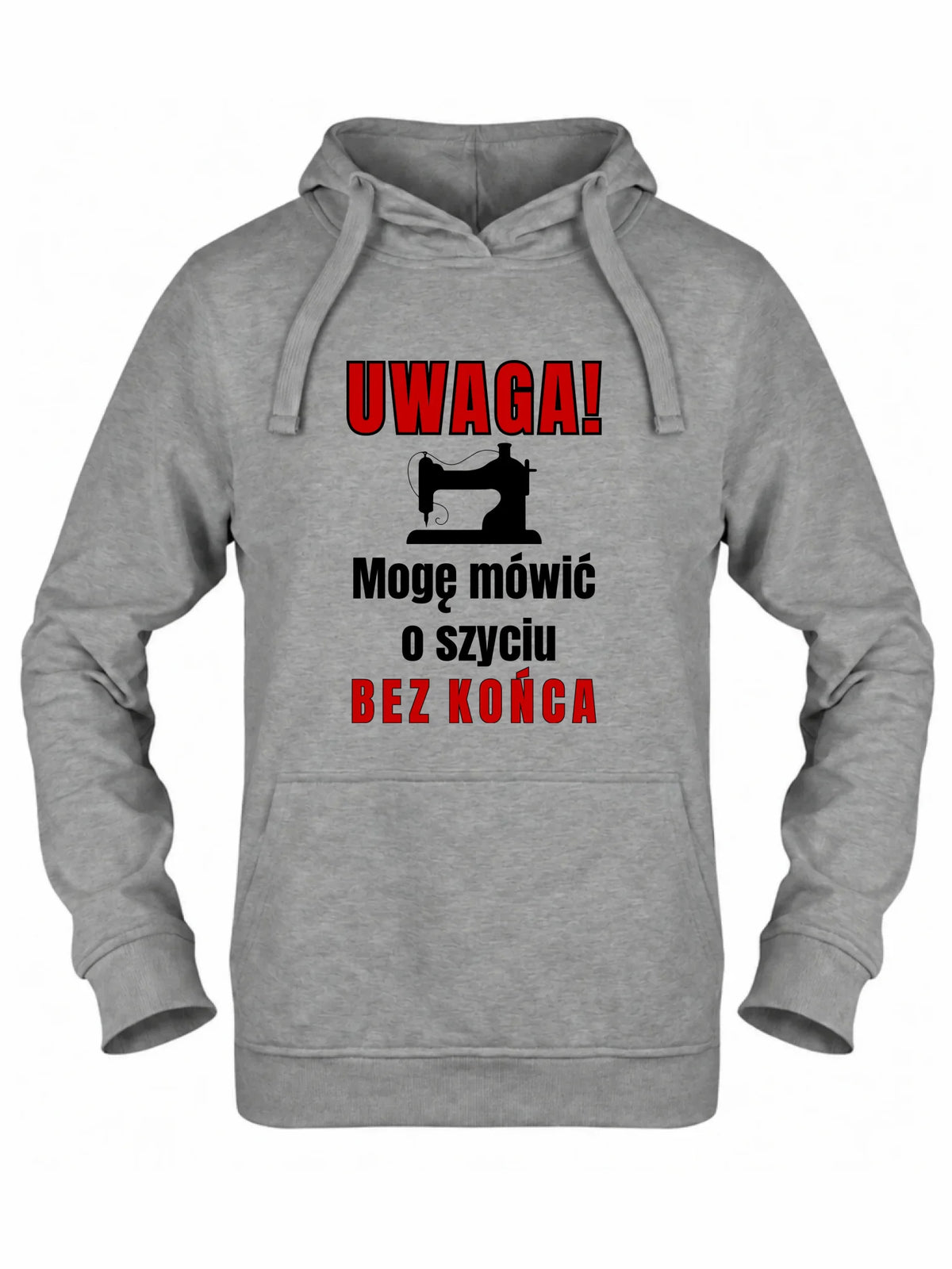 Bluza damska z kapturem szyciowa dla krawcowej - Mówić o szyciu bez końca HS19