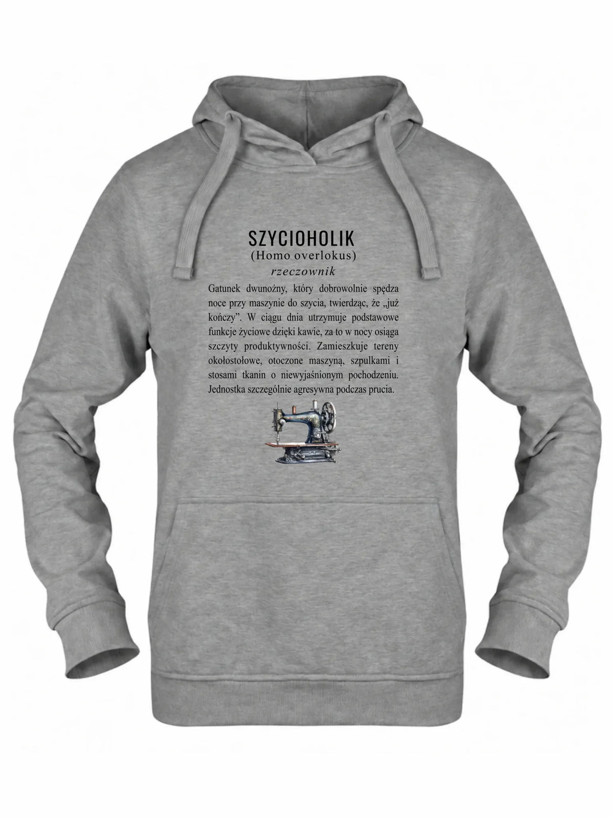 Bluza damska z kapturem szyciowa dla krawcowej - Szycioholik definicja HS10