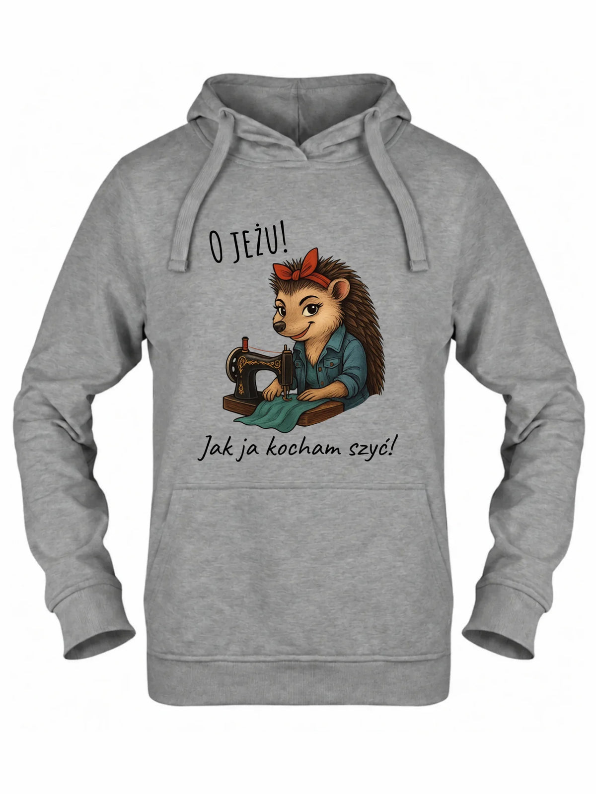 Bluza damska z kapturem szyciowa dla krawcowej - O JEŻU! Jak ja kocham szyć! HS09