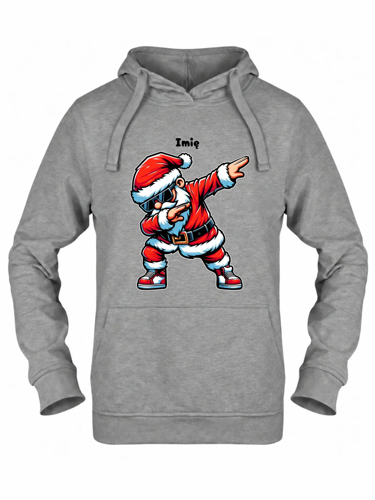 Bluza damska z kapturem świąteczna - Mikołaj - na Mikołajki - personalizowana BN136
