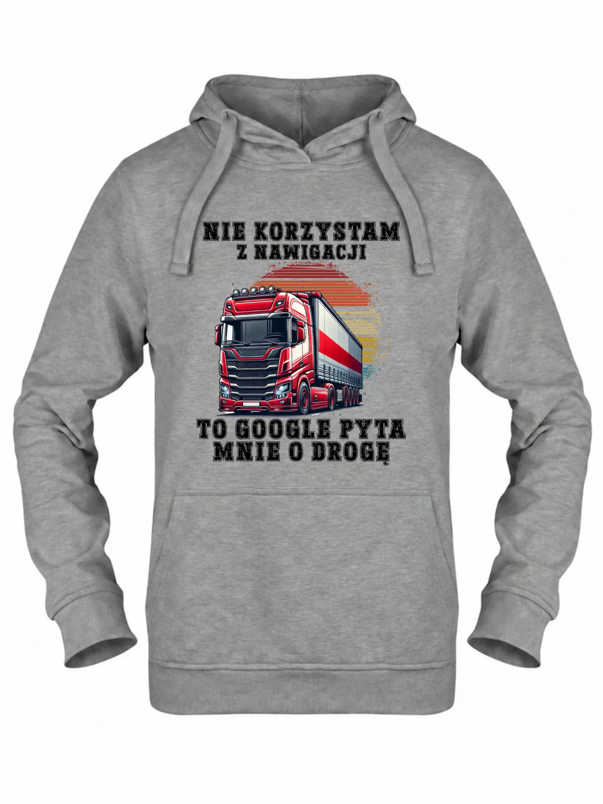 Bluza damska z kapturem - kierowca ciężarówki - Google pyta mnie o drogę ZKT10