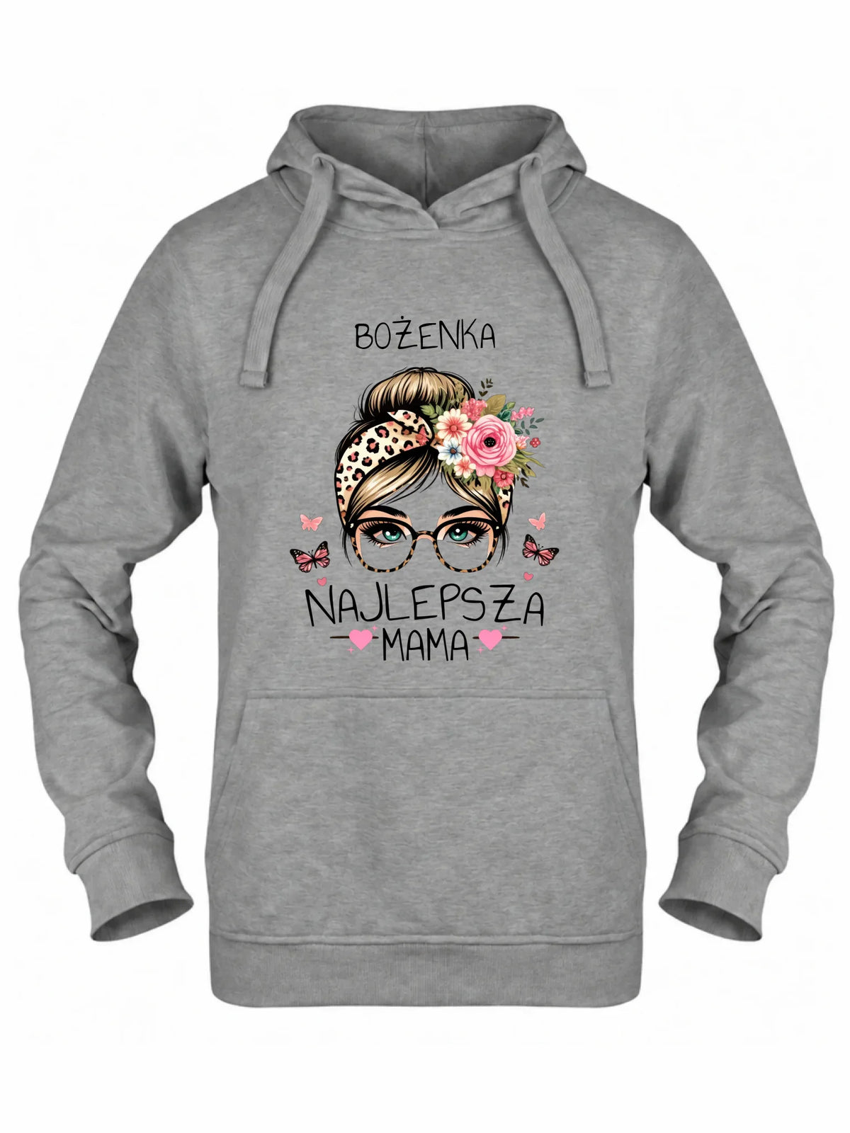Bluza z kapturem dla mamy - Najlepsza mama - personalizowana DM37
