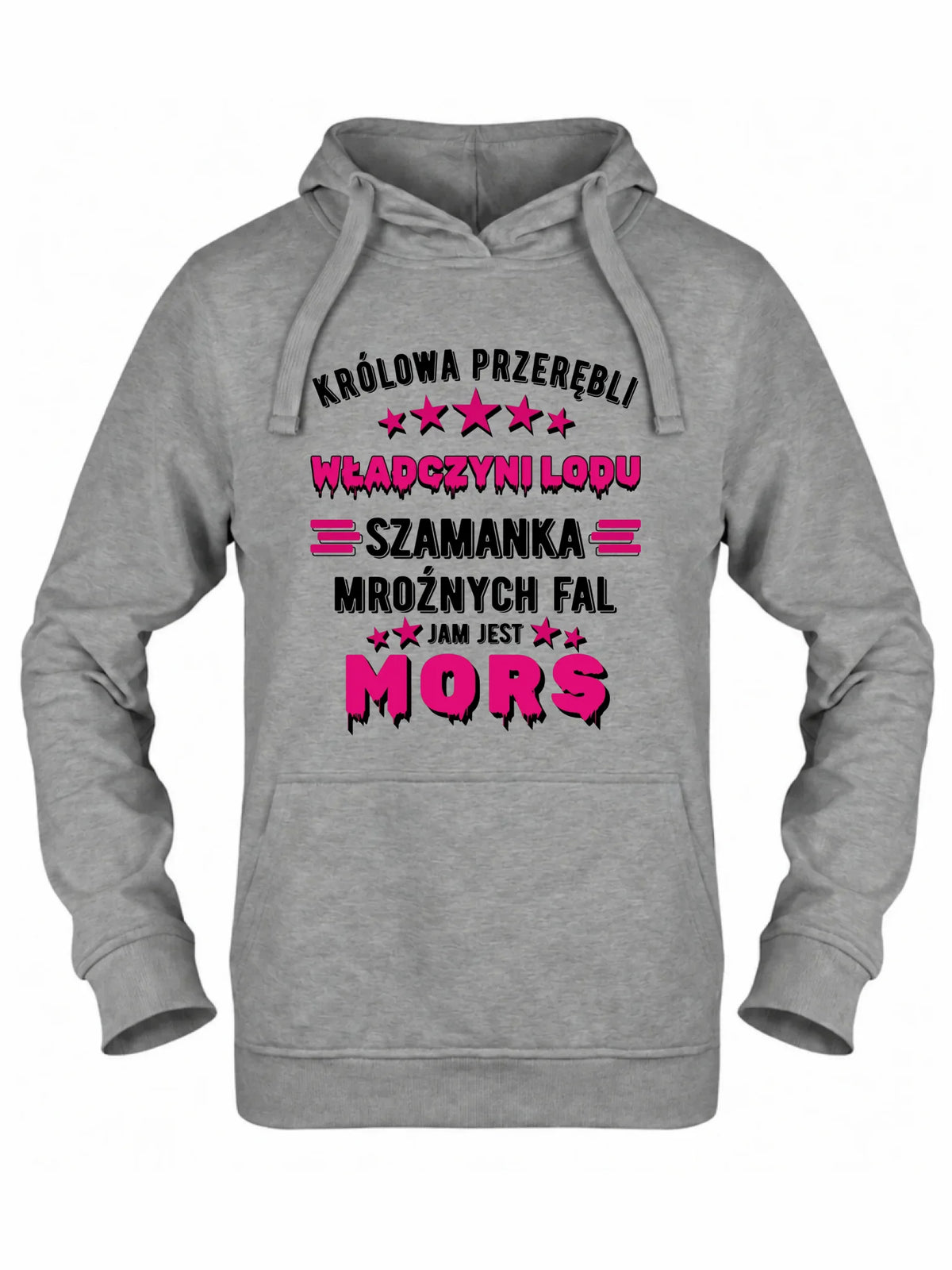 Bluza damska z kapturem - prezent dla morsa - Królowa przerębli Jam jest mors HM17