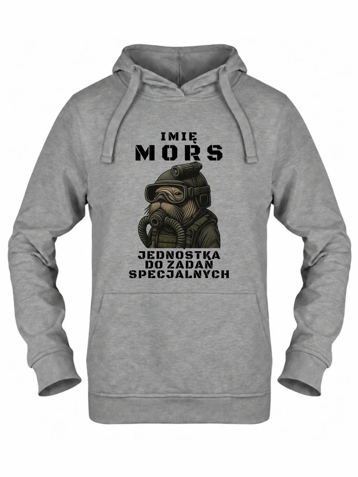 Bluza damska z kapturem - prezent dla morsa - Mors do zadań specjalnych - personalizowana HM07