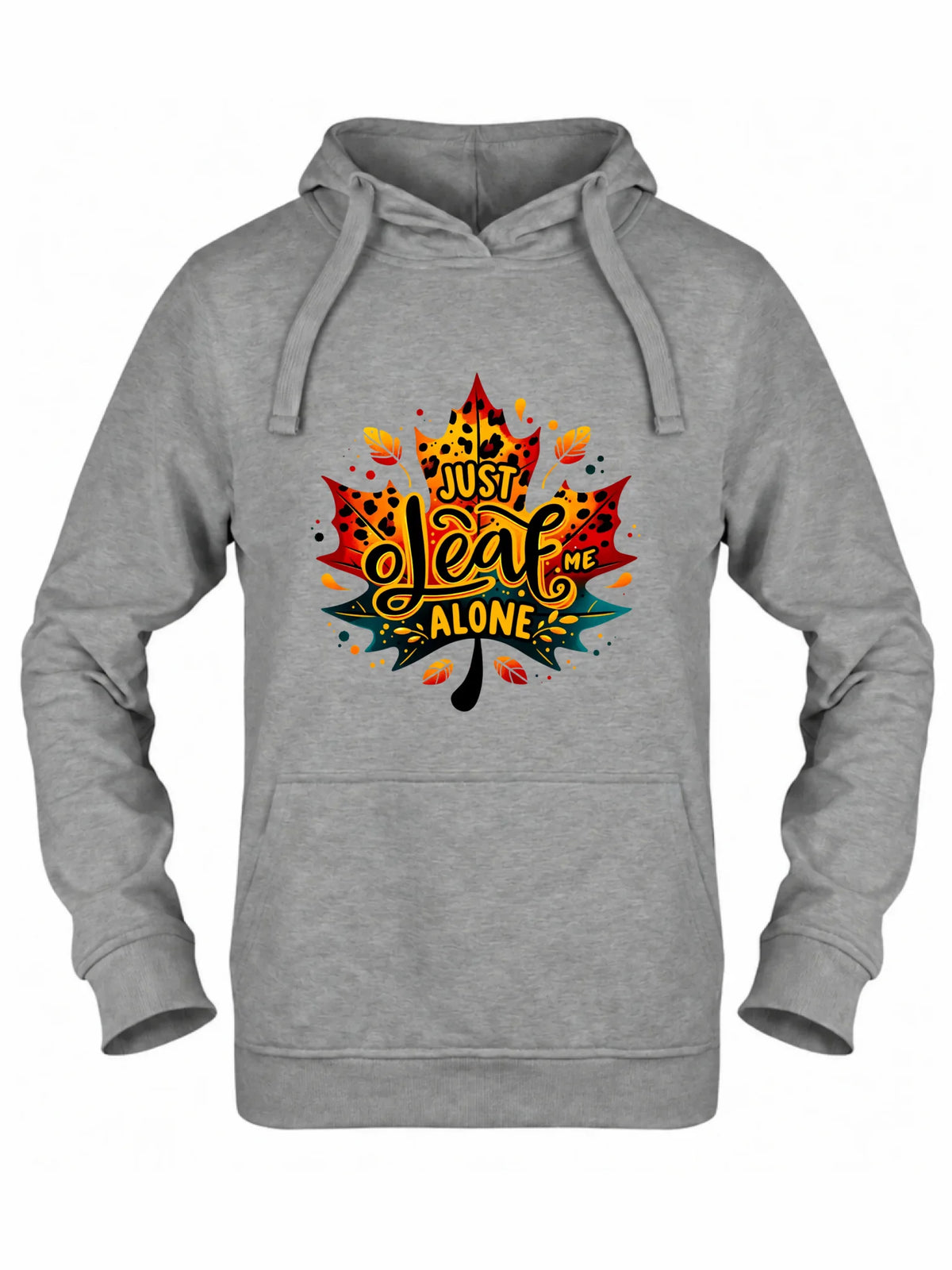 Bluza damska z kapturem jesienna - Just leaf me alone JS22