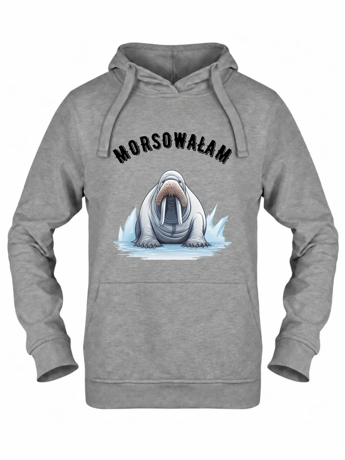 Bluza damska z kapturem - prezent dla morsa - Morsowałam - Mors HM18