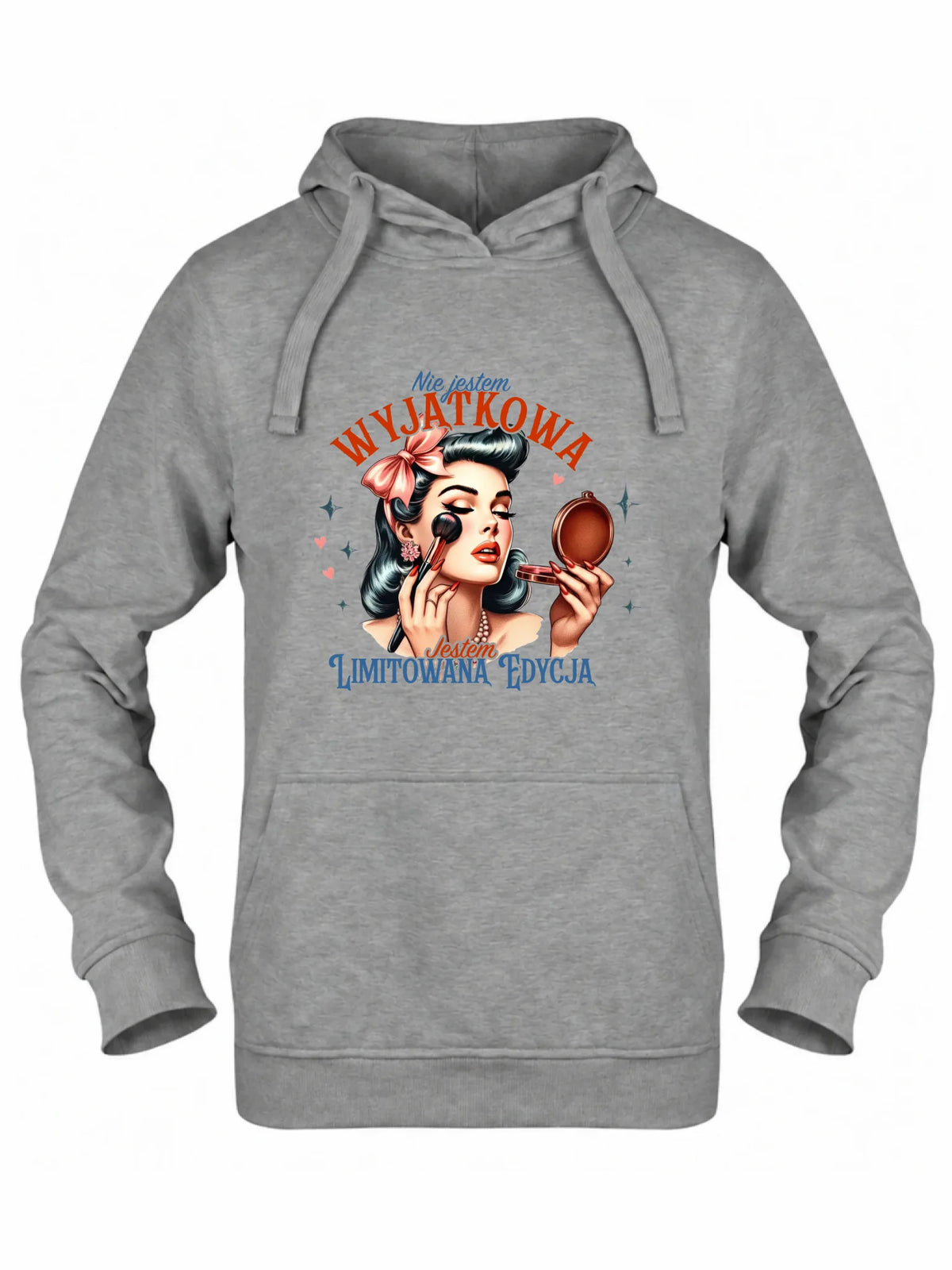 Bluza damska z kapturem – Nie jestem wyjątkowa, jestem limitowaną edycją - retro DZ10