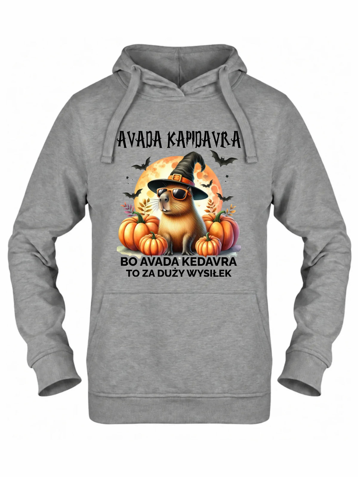 Bluza damska z kapturem halloweenowa - Kapibara - Avada Kapidavra HL21