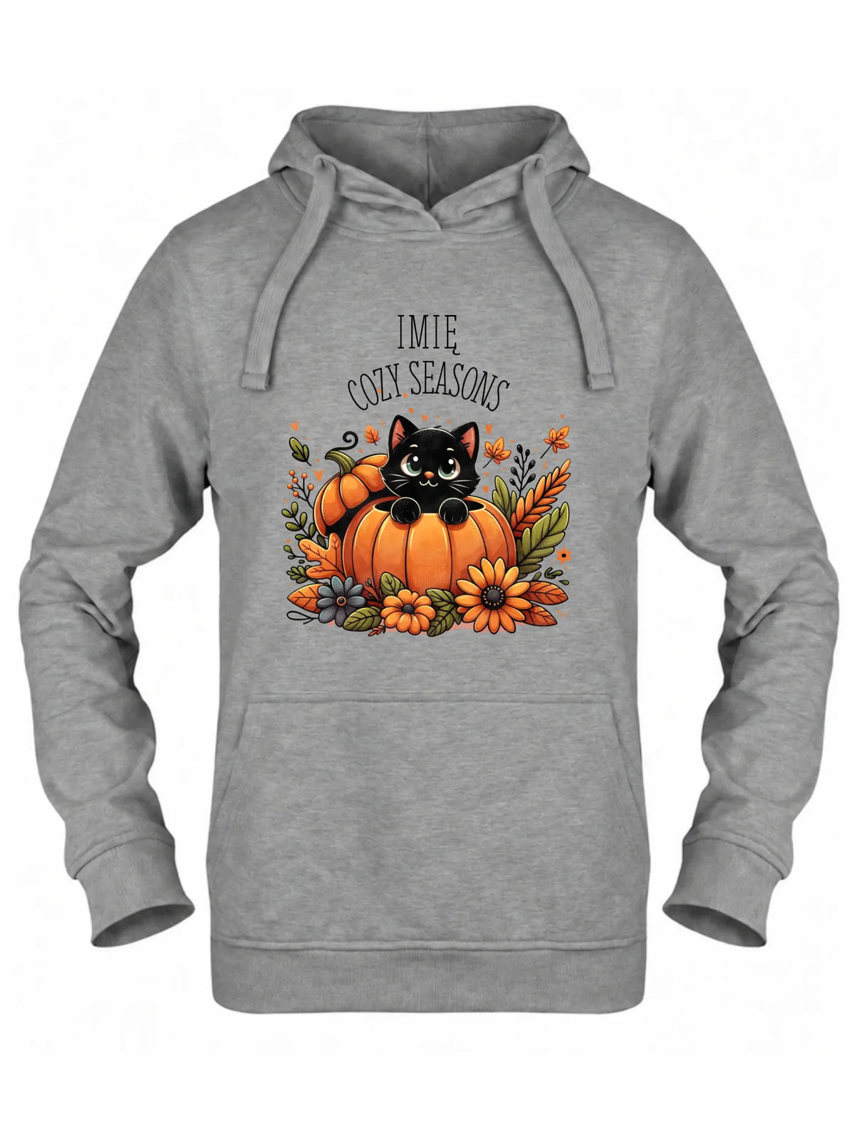 Bluza damska z kapturem jesieniara - Cozy Seasons - personalizowana JS01