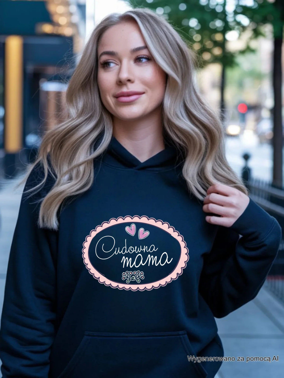 Bluza z kapturem dla mamy - Cudowna mama DM52