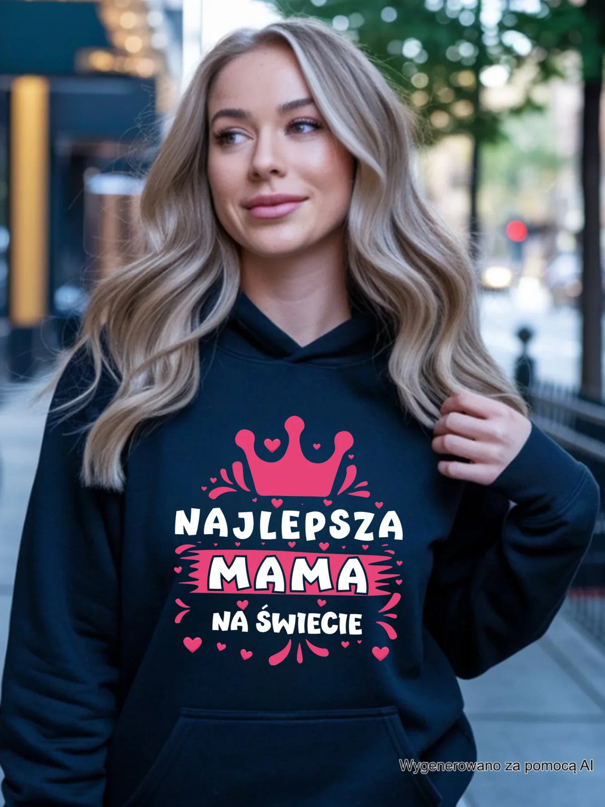 Bluza z kapturem dla mamy - Najlepsza mama na Świecie DM08