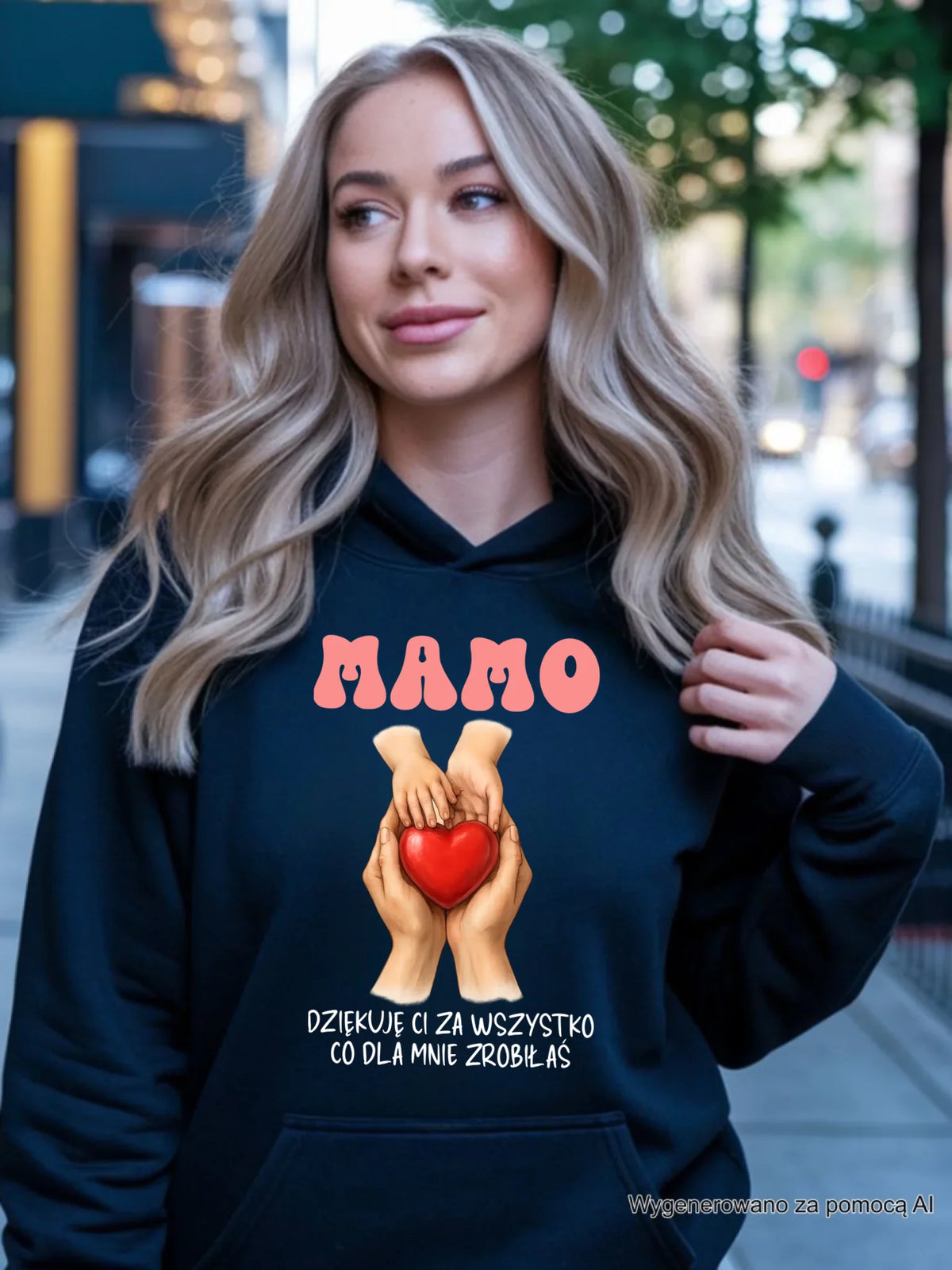 Bluza z kapturem dla mamy - Dziękuję Ci za wszystko DM11