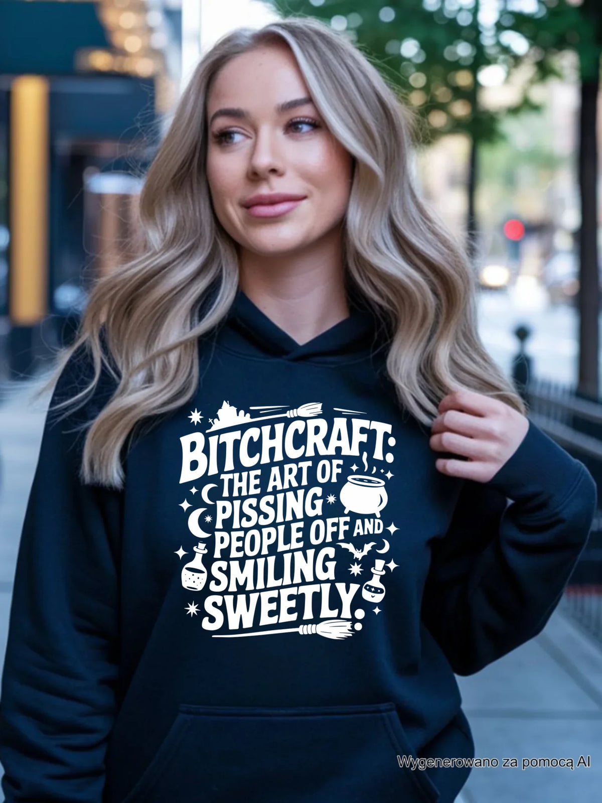 Bluza damska na Halloween - Bitchcraft HL25