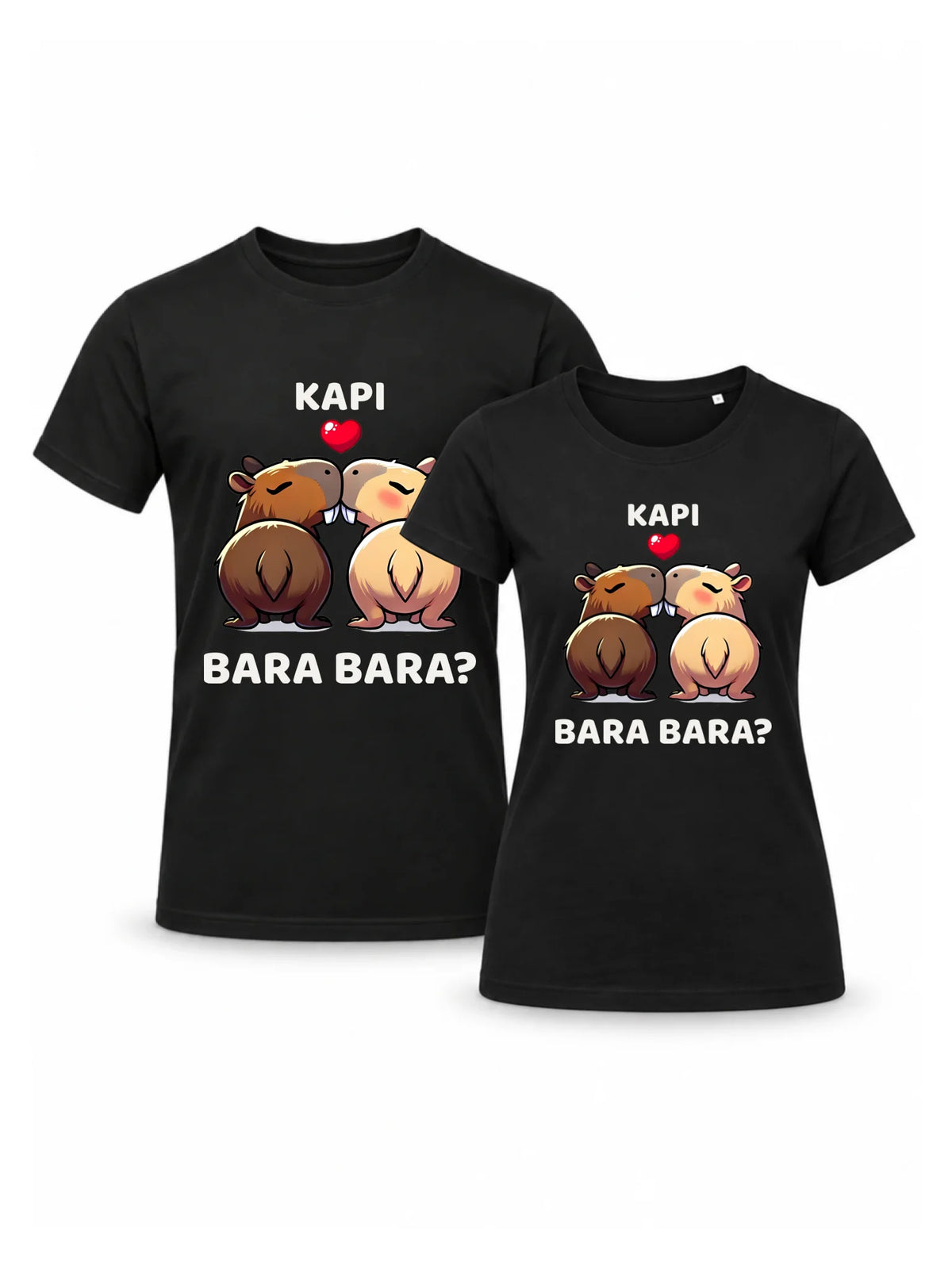 Zestaw koszulek dla par - Kapibara bara bara W86