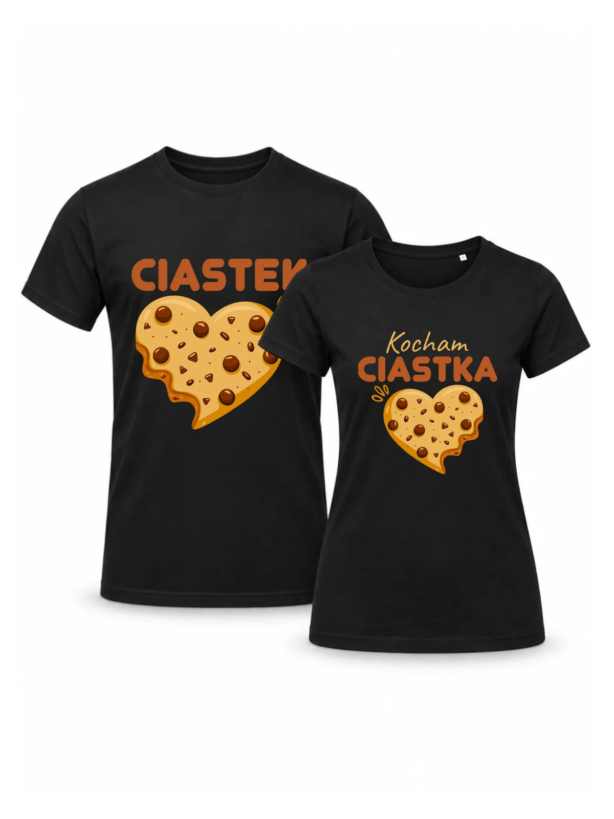 Zestaw koszulek dla par - Kocham Ciastka i Ciastek W53