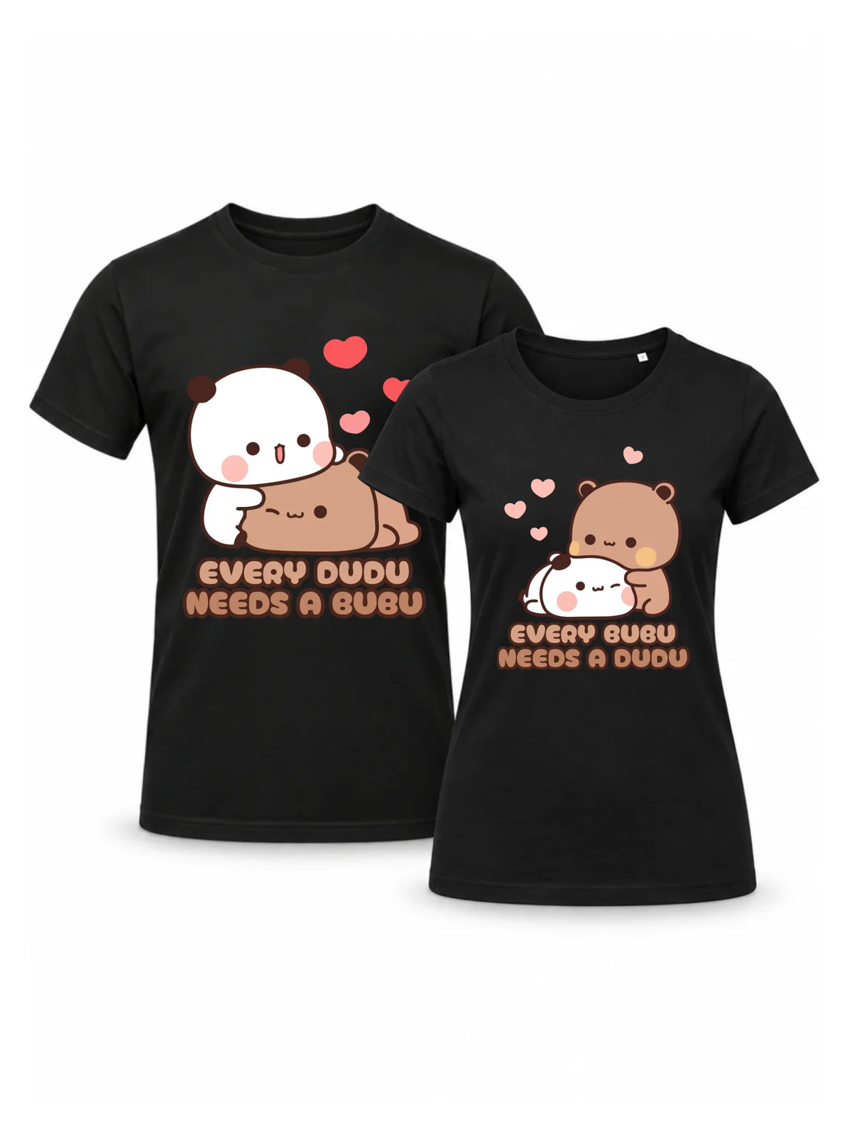 Zestaw koszulek dla par - Every Dudu needs a Bubu  W32