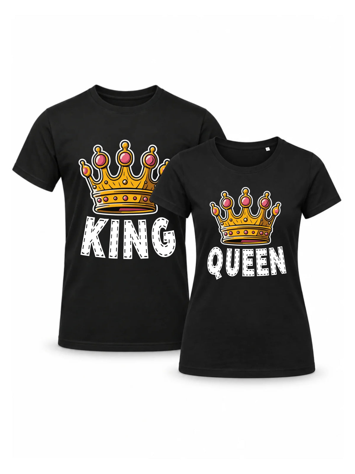 Zestaw koszulek dla par - Queen i King W41