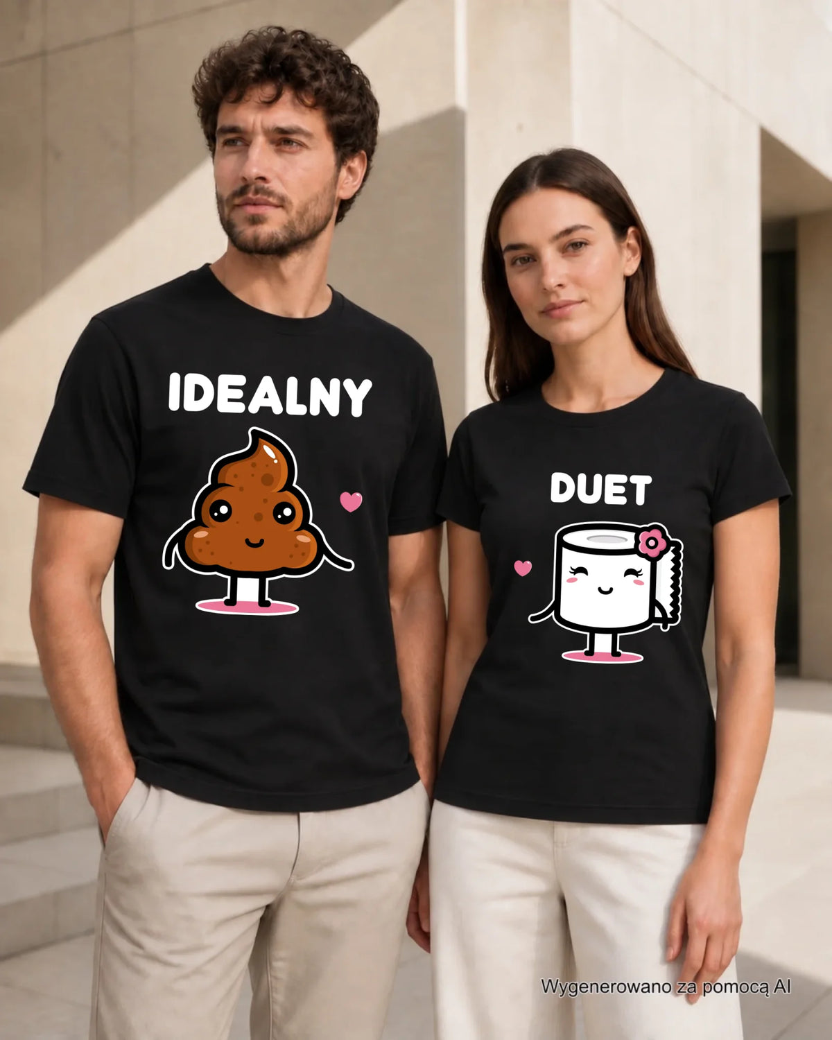 Zestaw koszulek dla par - Idealny Duet W92