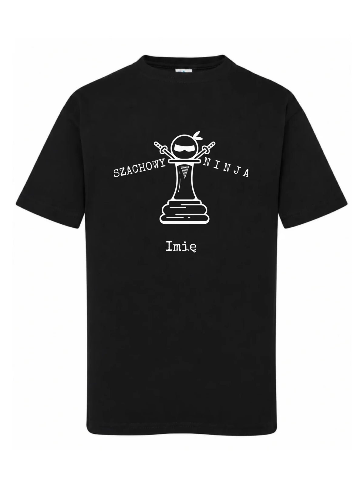 Koszulka dziecięca dla szachisty - Szachowy ninja - personalizowana HSZ01