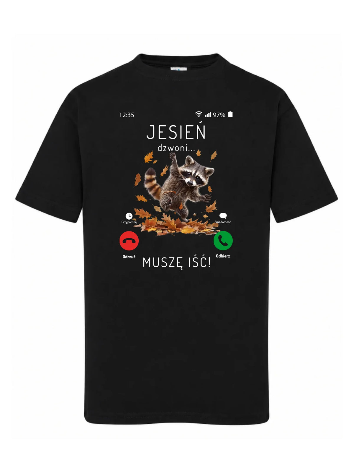 Koszulka dziecięca jesienna - Jesień dzwoni muszę iść JS18