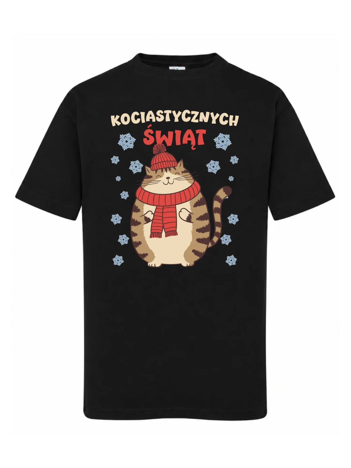 Koszulka dziecięca świąteczna - prezent na święta - Kociastycznych świąt BN154