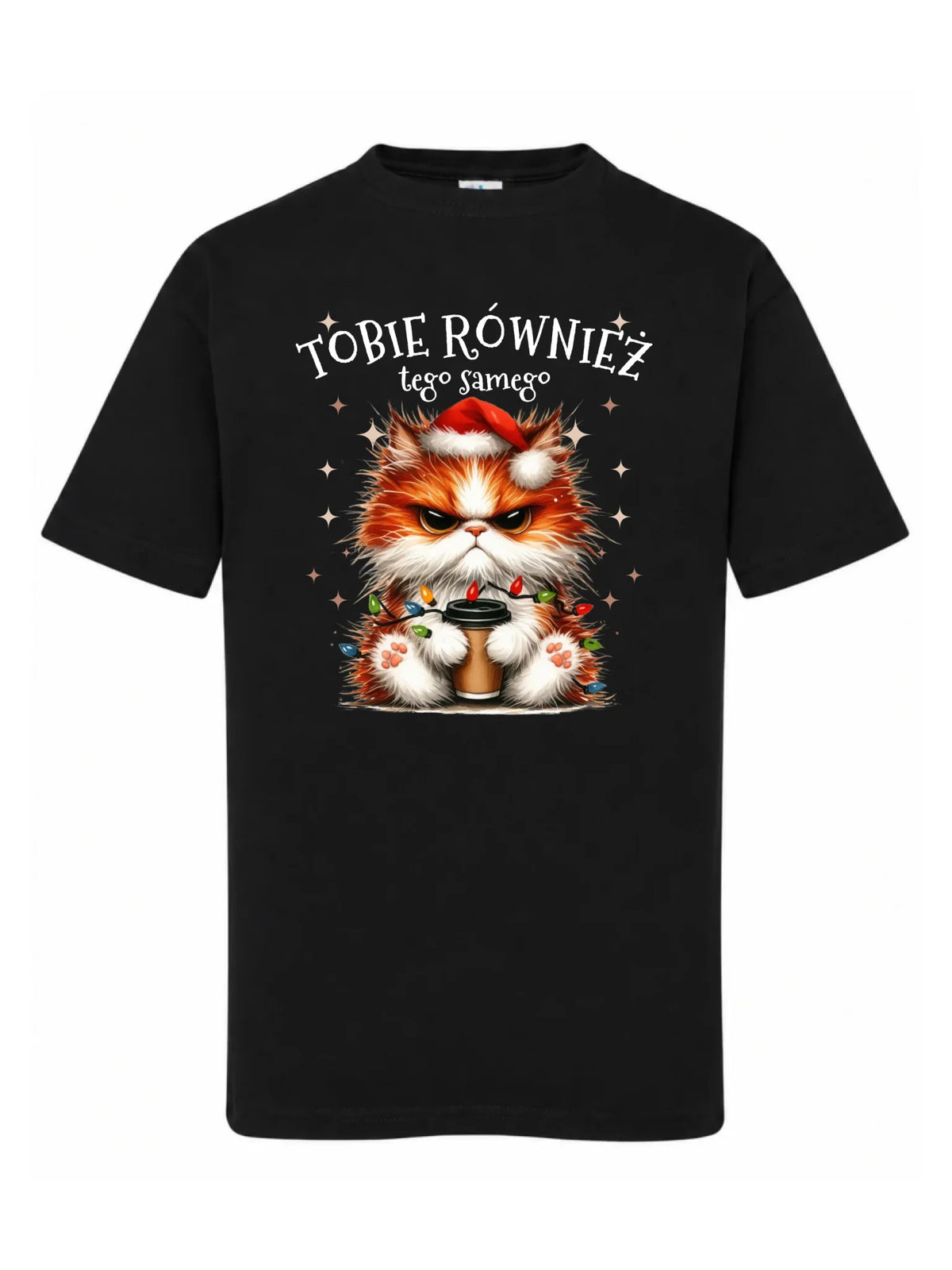 Koszulka dziecięca świąteczna - Grumpy Cat Tobie również tego samego BN32