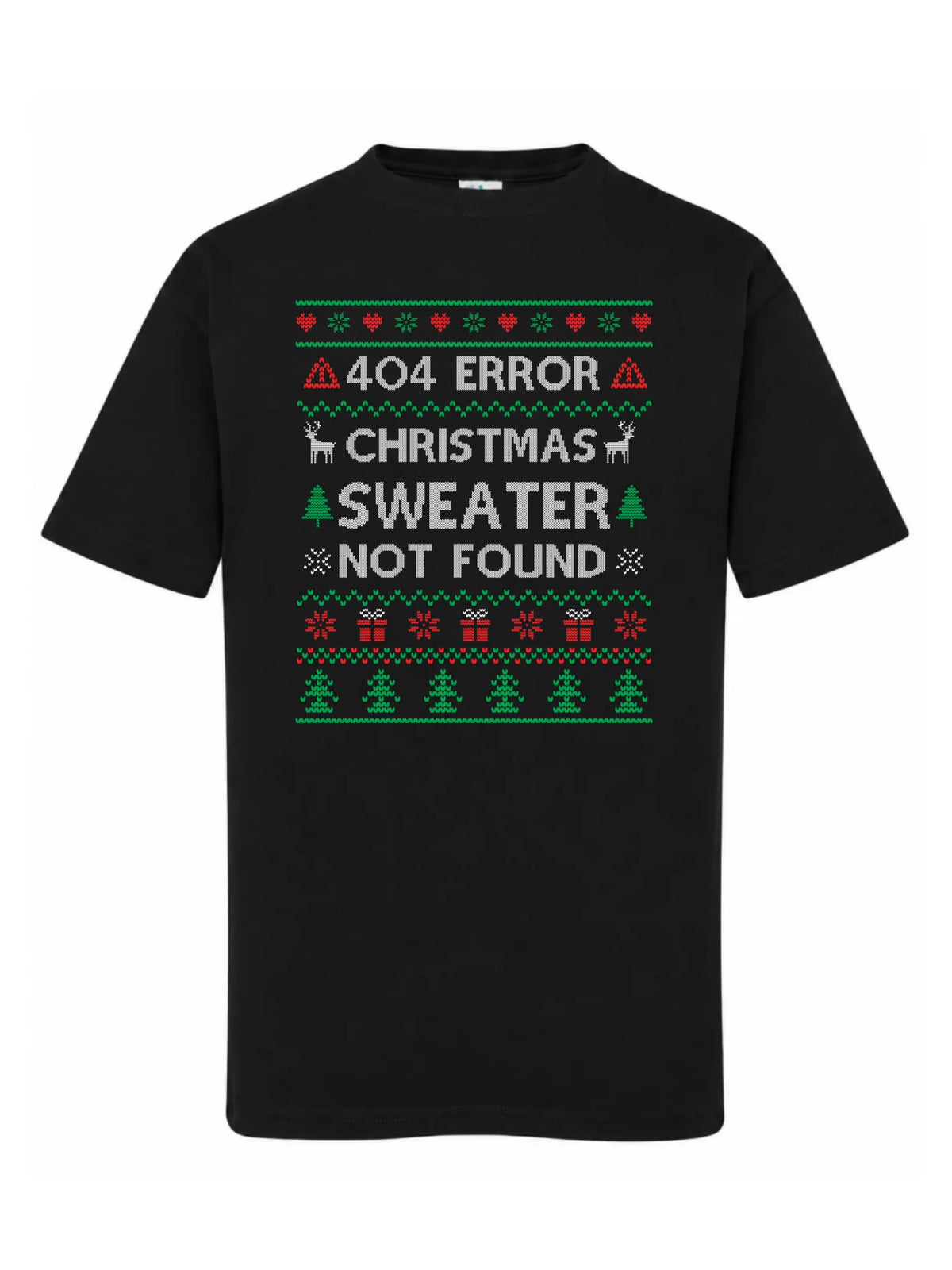 Koszulka dziecięca świąteczna - Error 404 Christmas sweater not found BN107