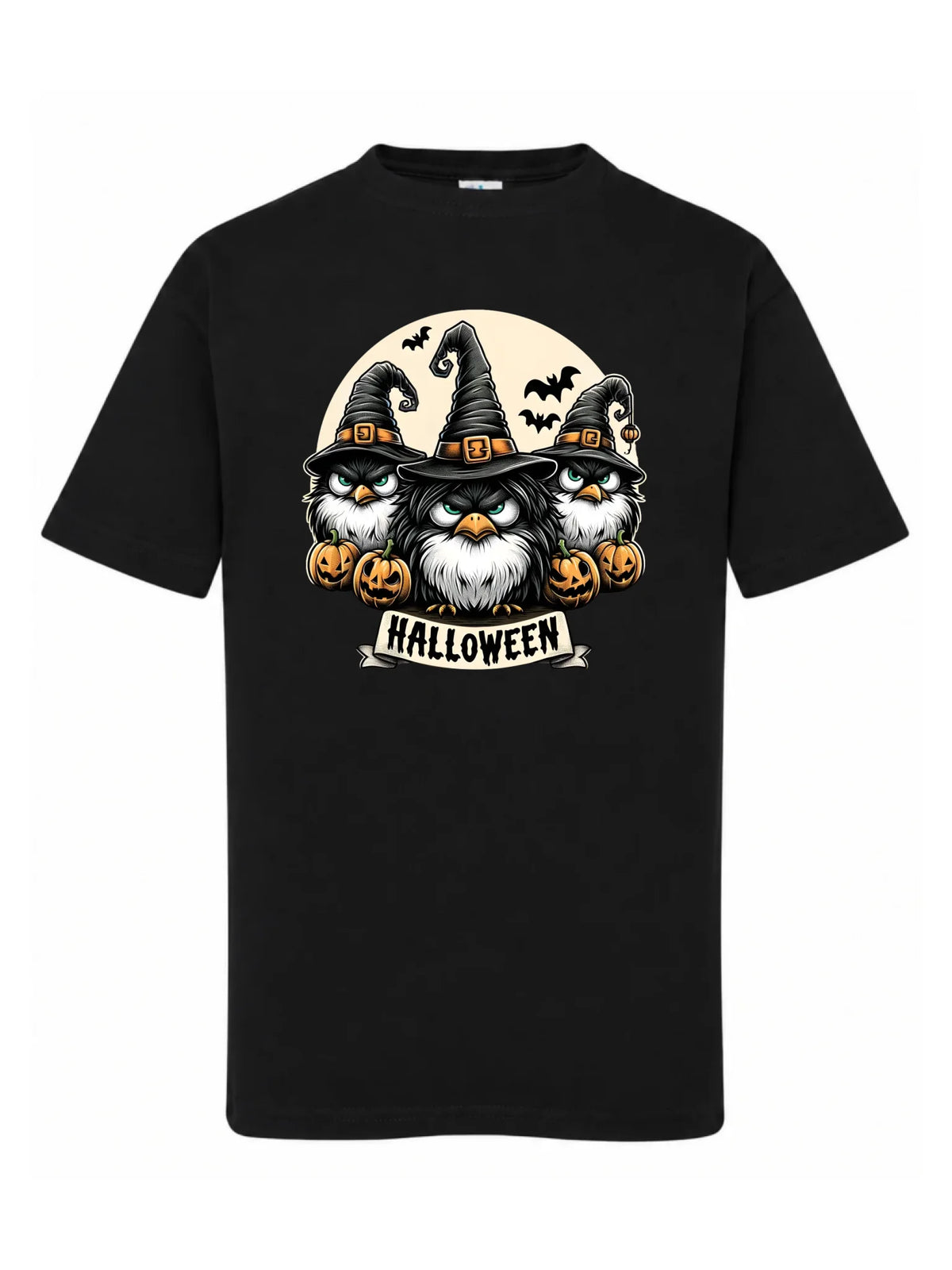 Koszulka dziecięca na Halloween - Upiorne sowy wiedźmy HL15