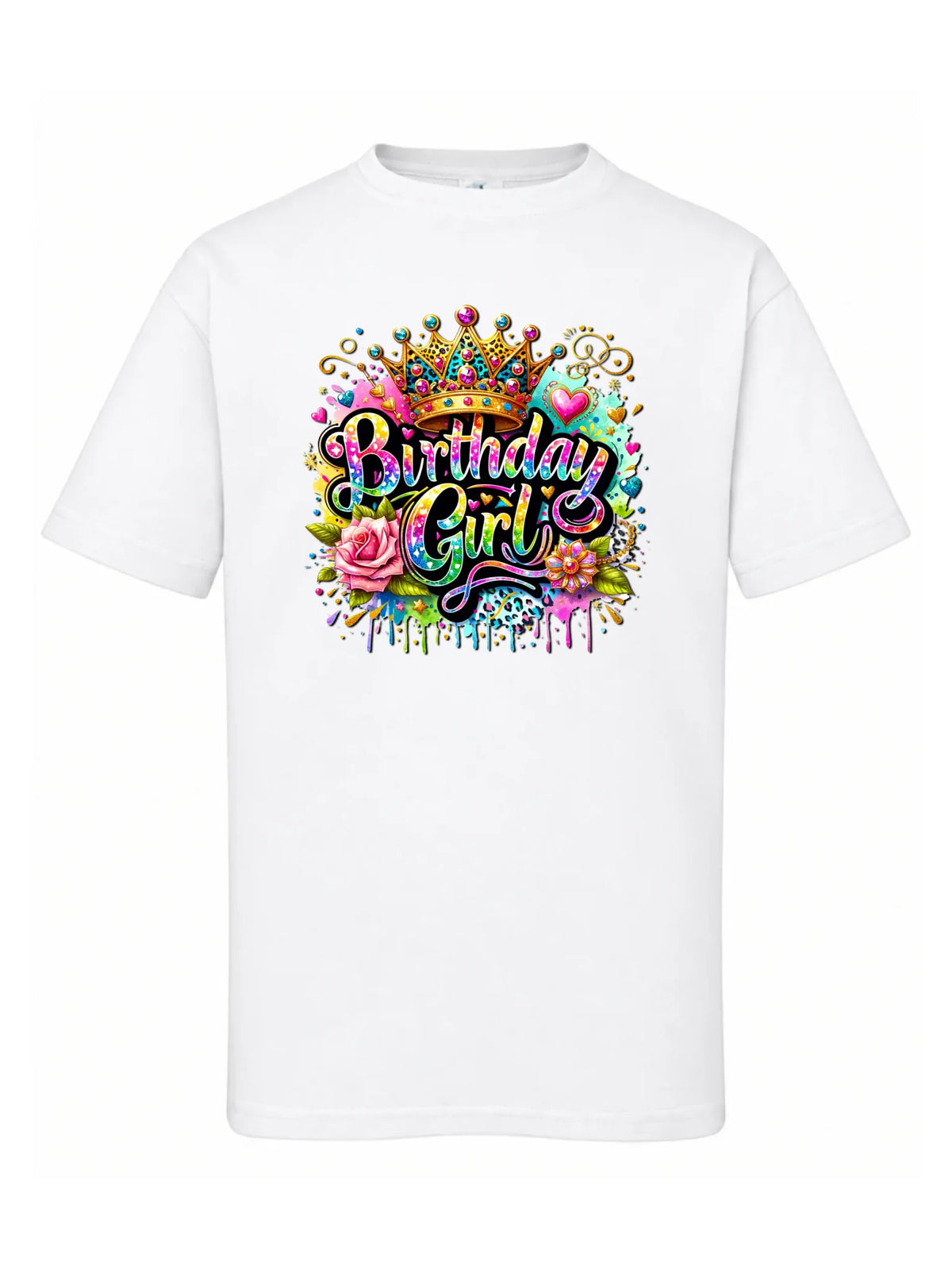 Koszulka dziecięca urodzinowa - prezent na urodziny dla dziewczynki - Birthday Girl U34