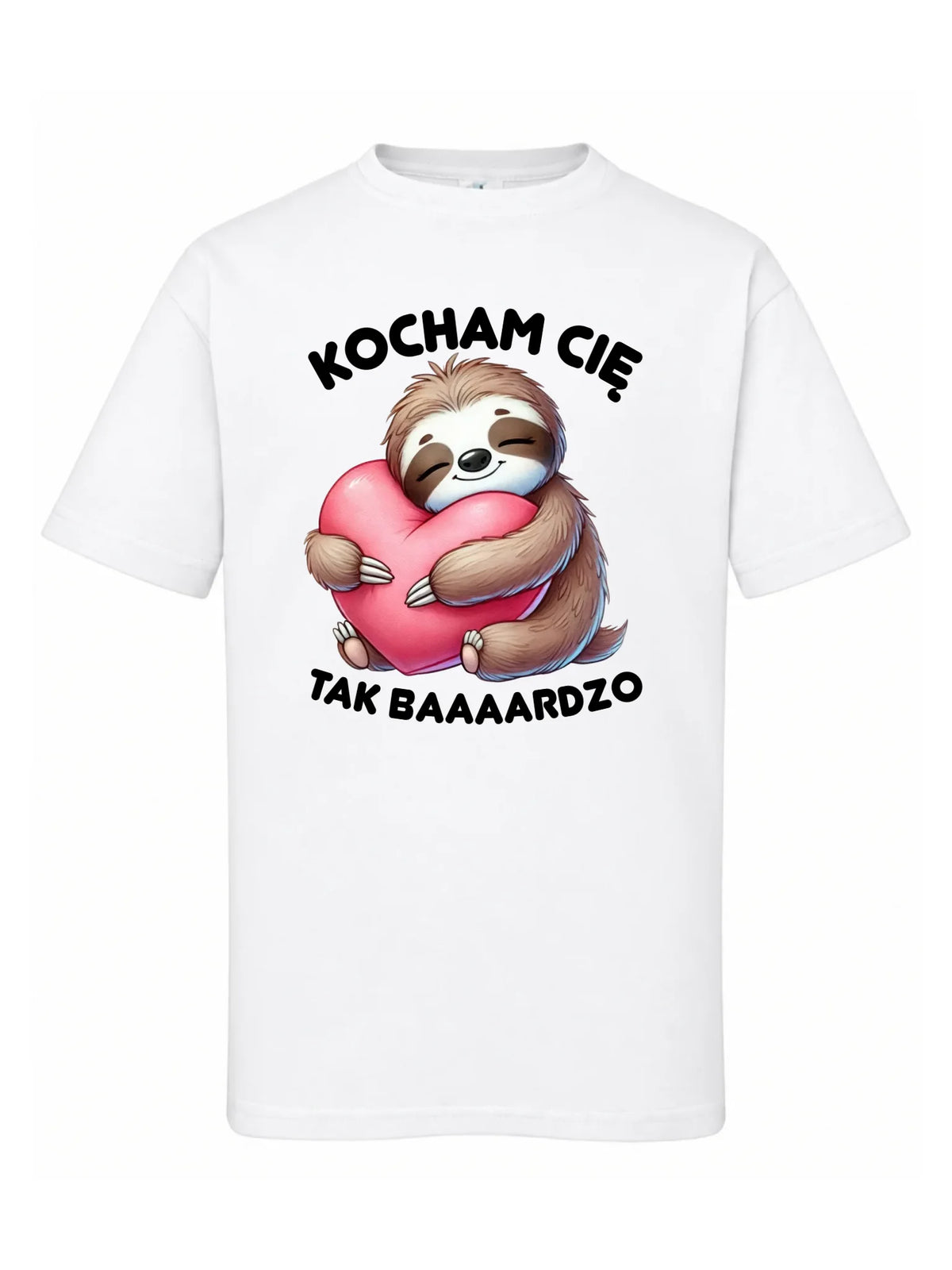 Koszulka dziecięca - Leniwiec Kocham Cię tak baaaardzo W16