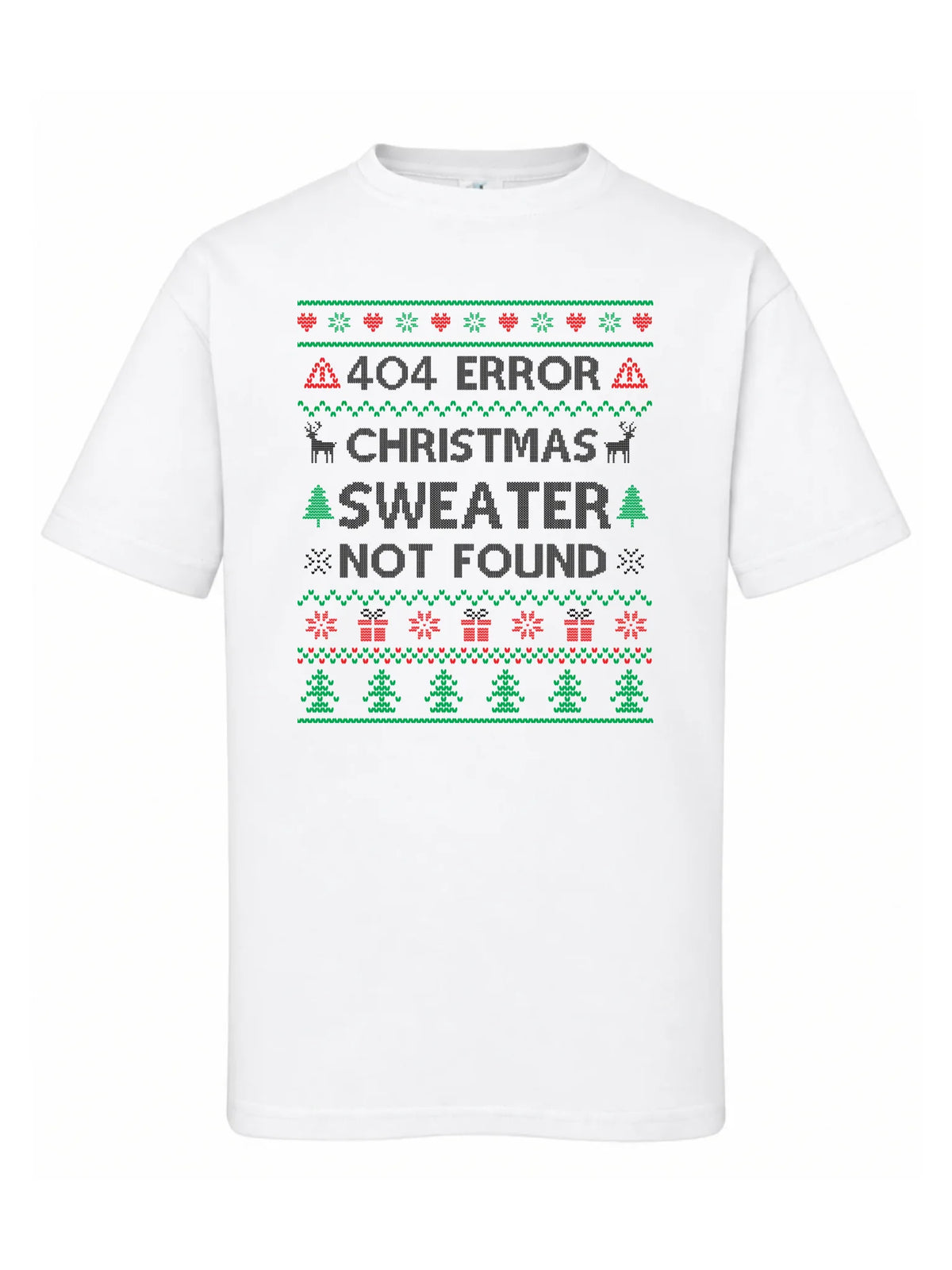 Koszulka dziecięca świąteczna - Error 404 Christmas sweater not found BN107