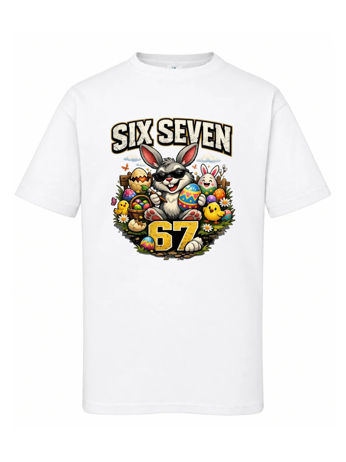 Koszulka dziecięca wielkanocna - Zając Six Seven 67 WN10