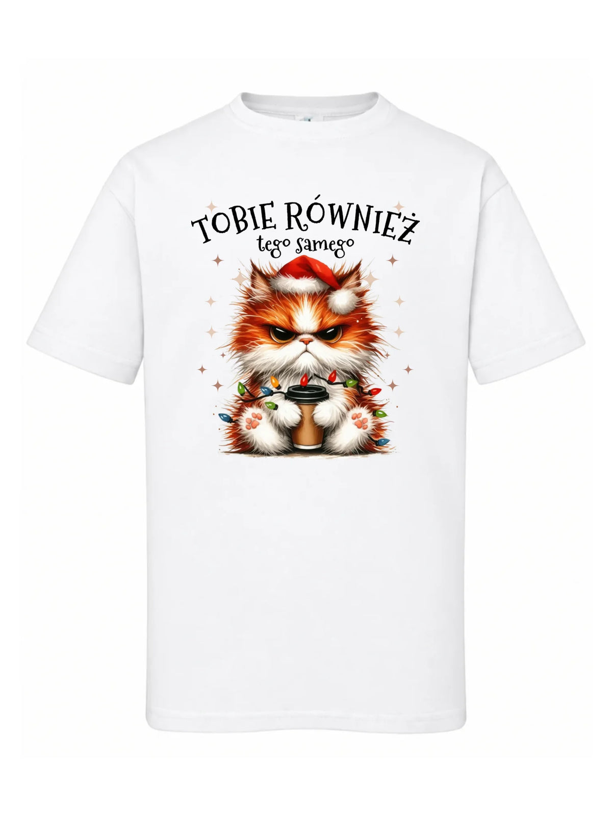 Koszulka dziecięca świąteczna - Grumpy Cat Tobie również tego samego BN32