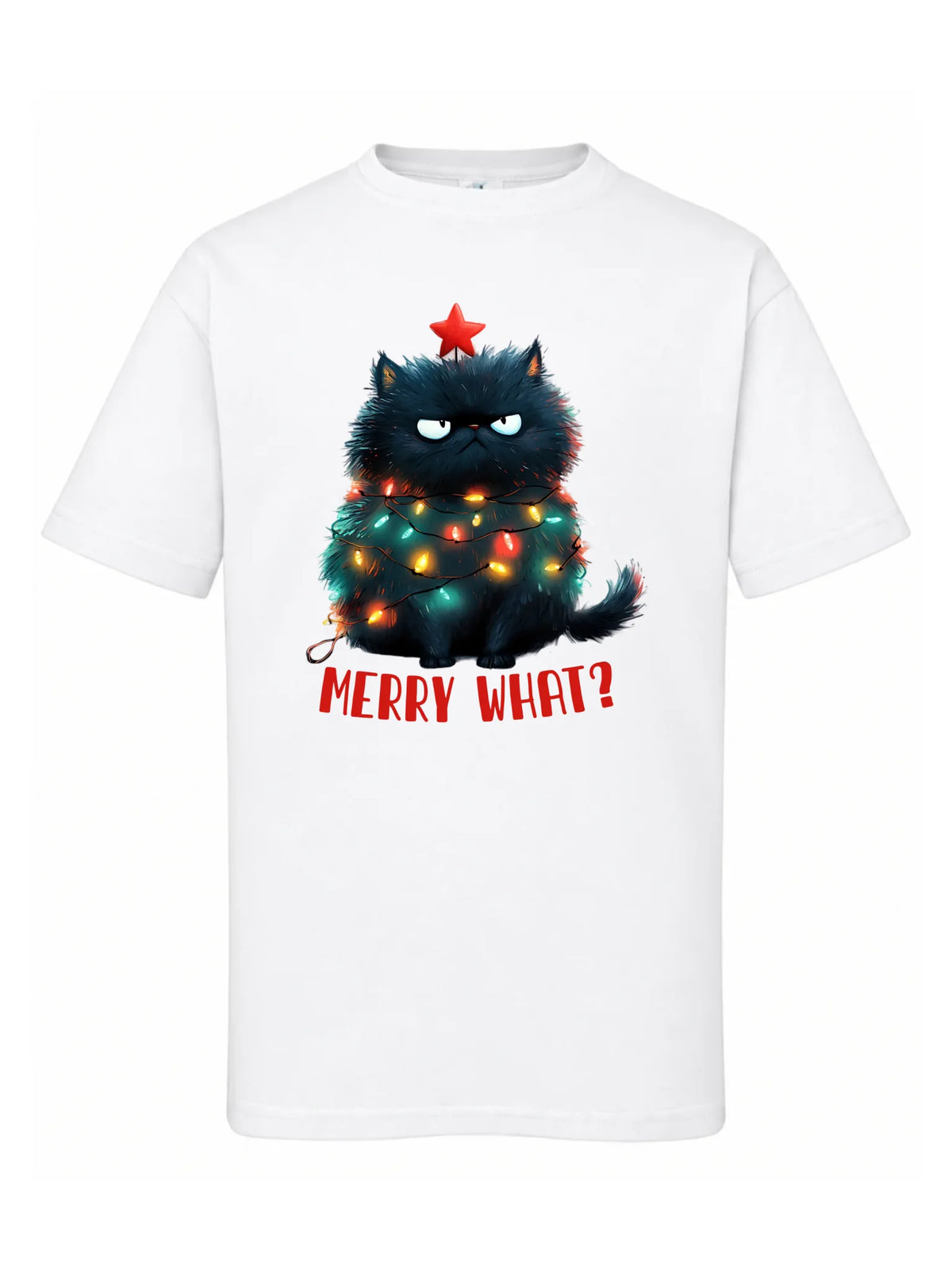 Koszulka dziecięca świąteczna - Grumpy Cat Merry what? BN37