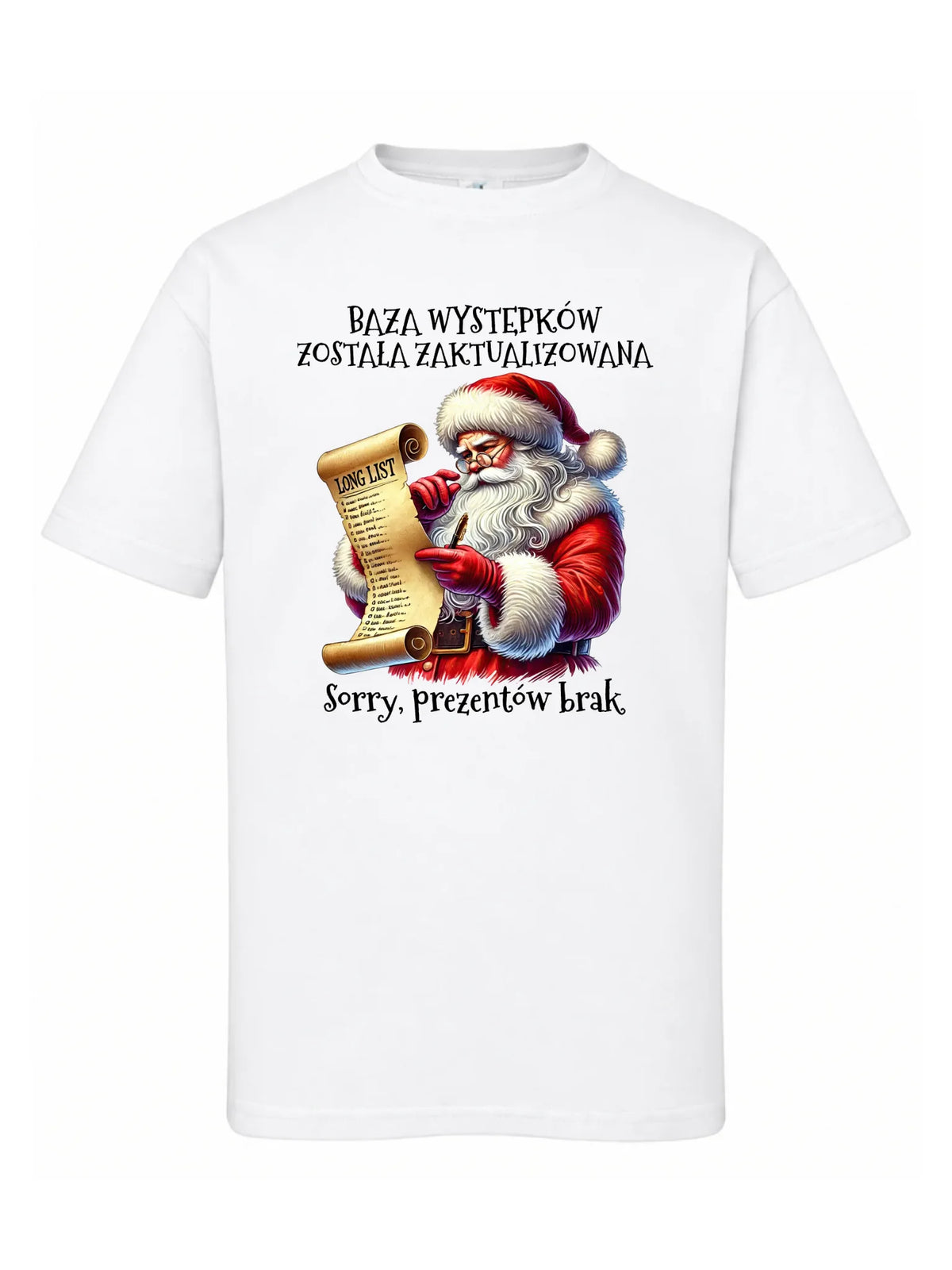 Koszulka dziecięca świąteczna z Mikołajem - Prezentów brak BN07