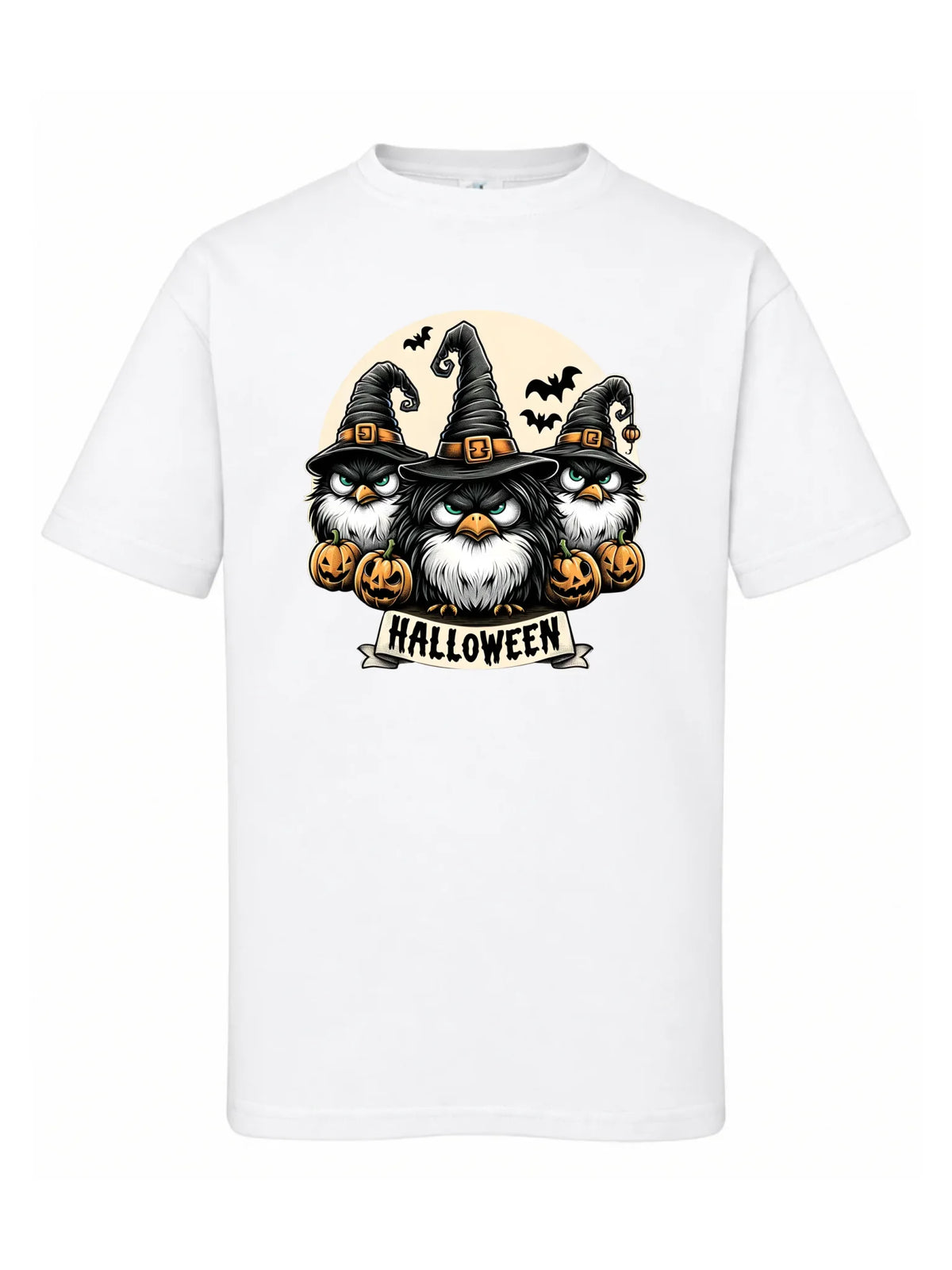 Koszulka dziecięca na Halloween - Upiorne sowy wiedźmy HL15
