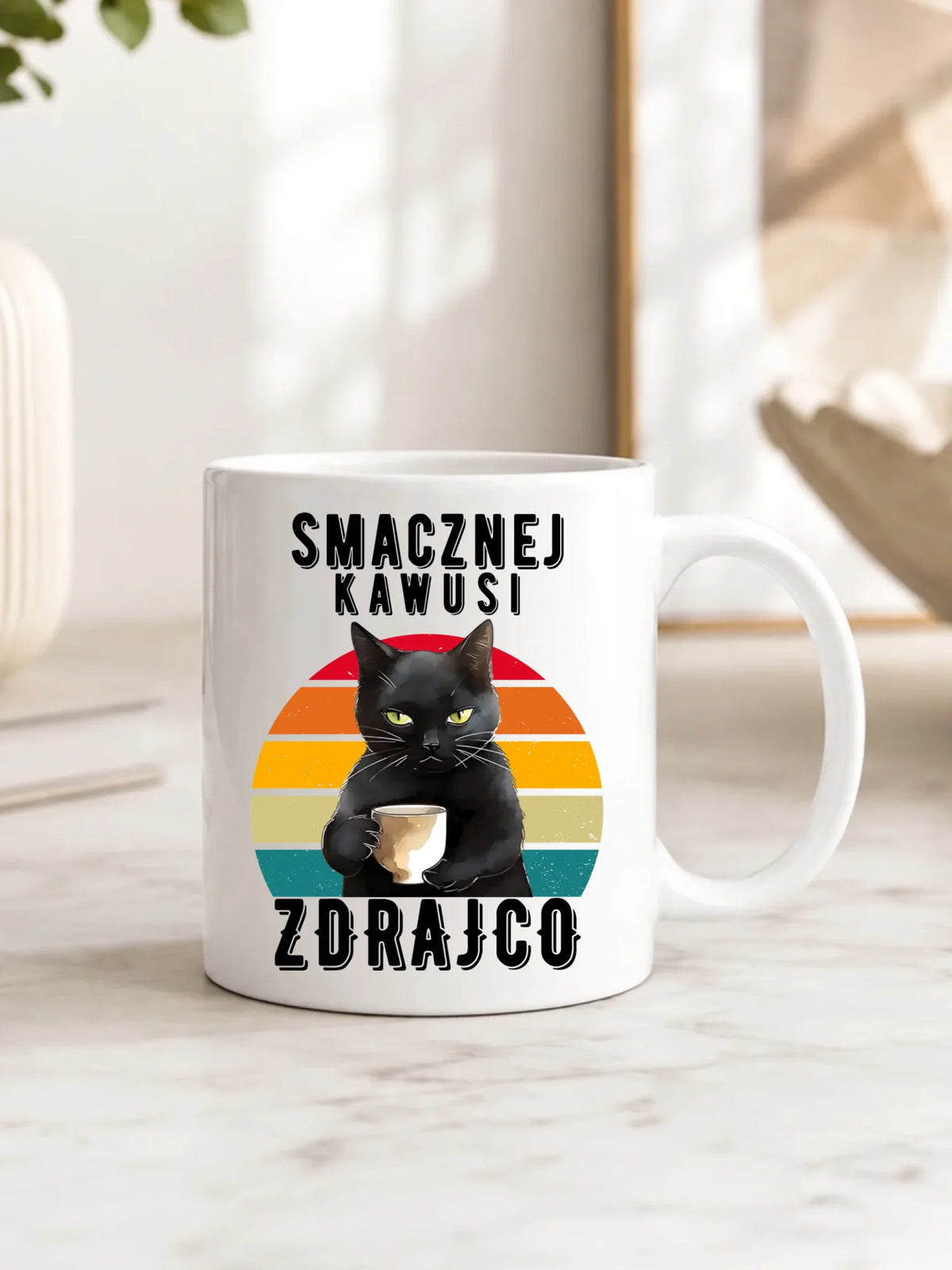 Kubek na odejście z pracy - Smacznej kawusi Zdrajco