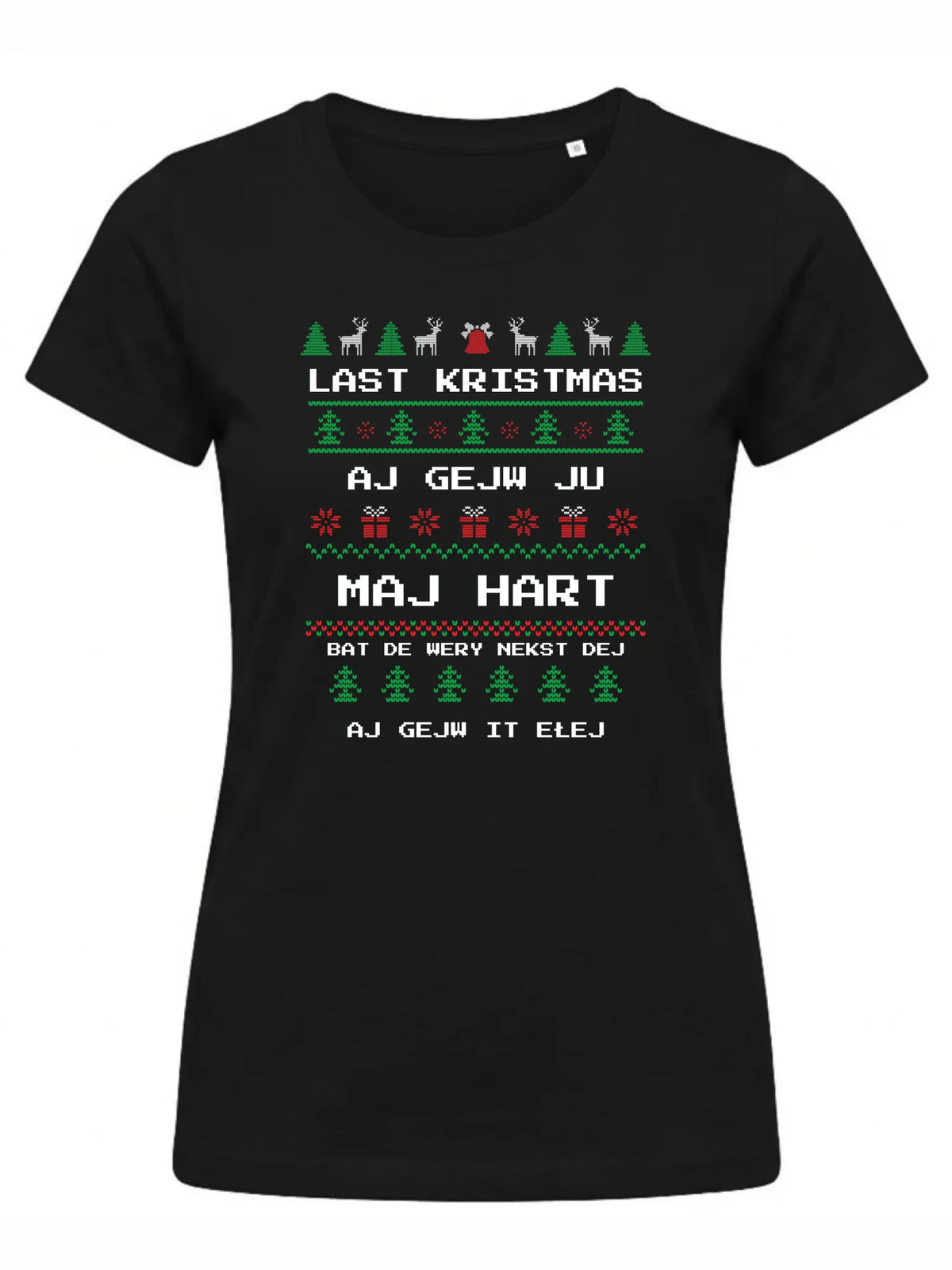 Koszulka damska świąteczna - Last kristmas aj gejw ju maj hart BN13