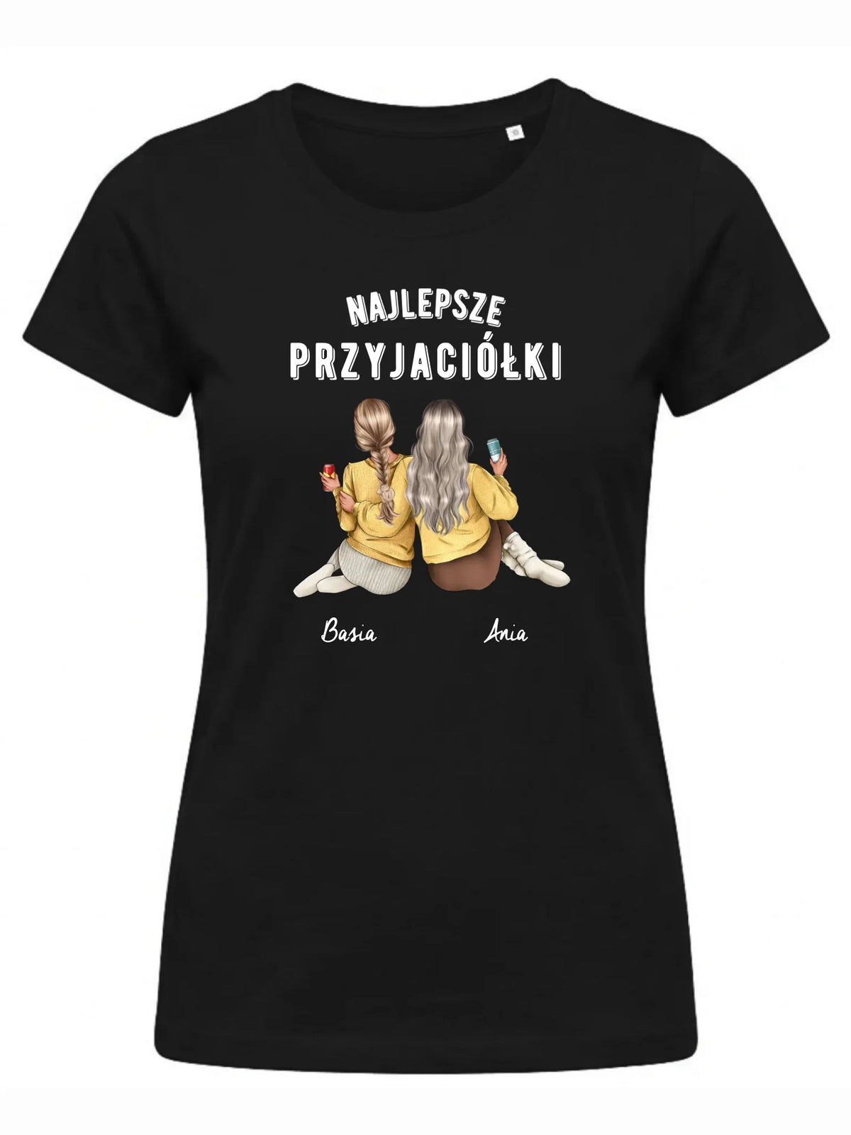 Koszulka damska - prezent dla przyjaciółek - Najlepsze przyjaciółki 2-4 osób - personalizowana PR01
