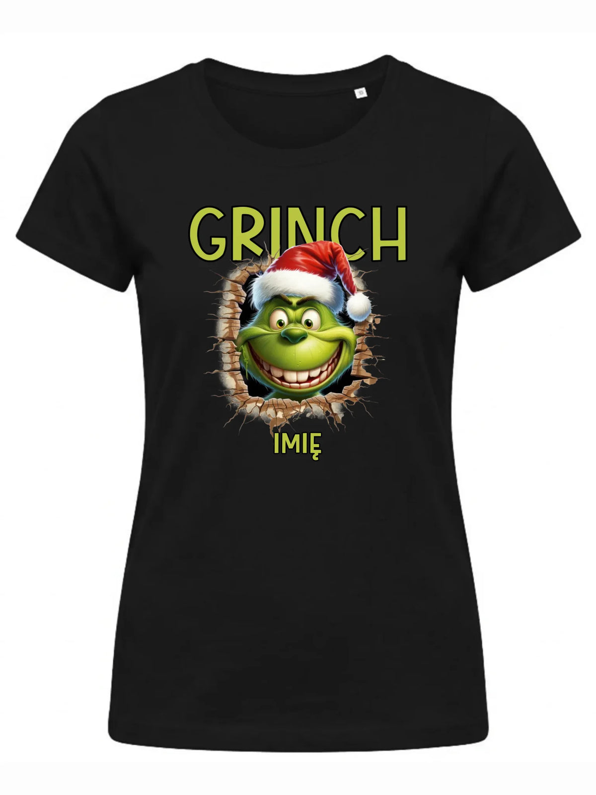 Koszulka damska świąteczna - Grinch - personalizowana BN112