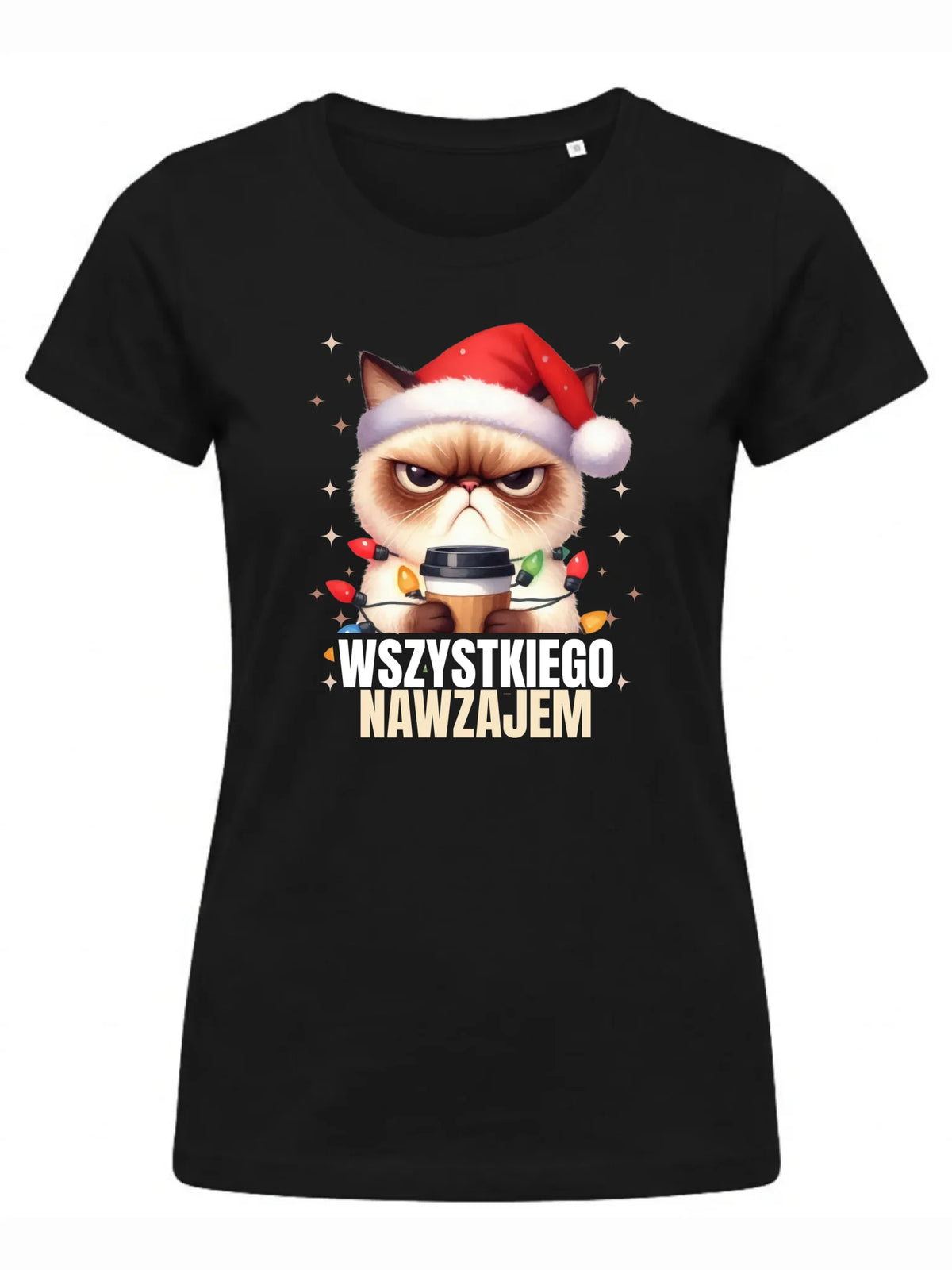 Koszulka damska świąteczna - Grumpy Cat Wszystkiego nawzajem BN33