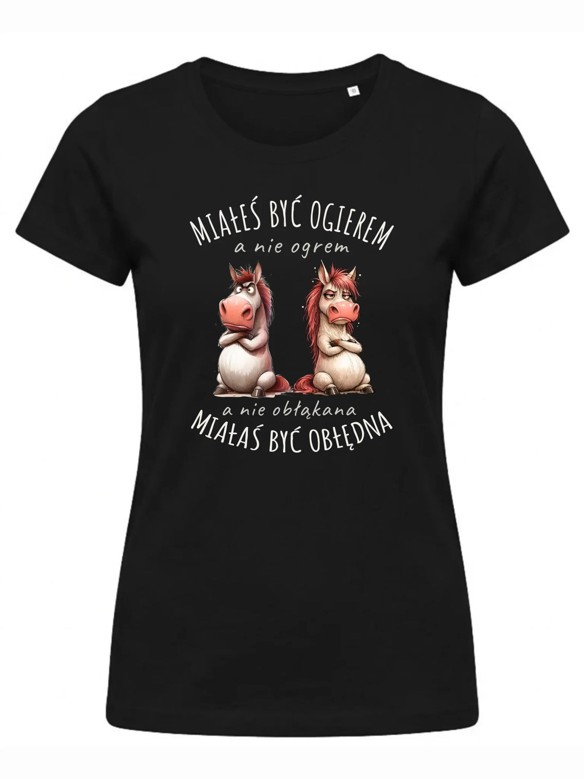 Koszulka damska - Ogier & Obłędna - śmieszna W85