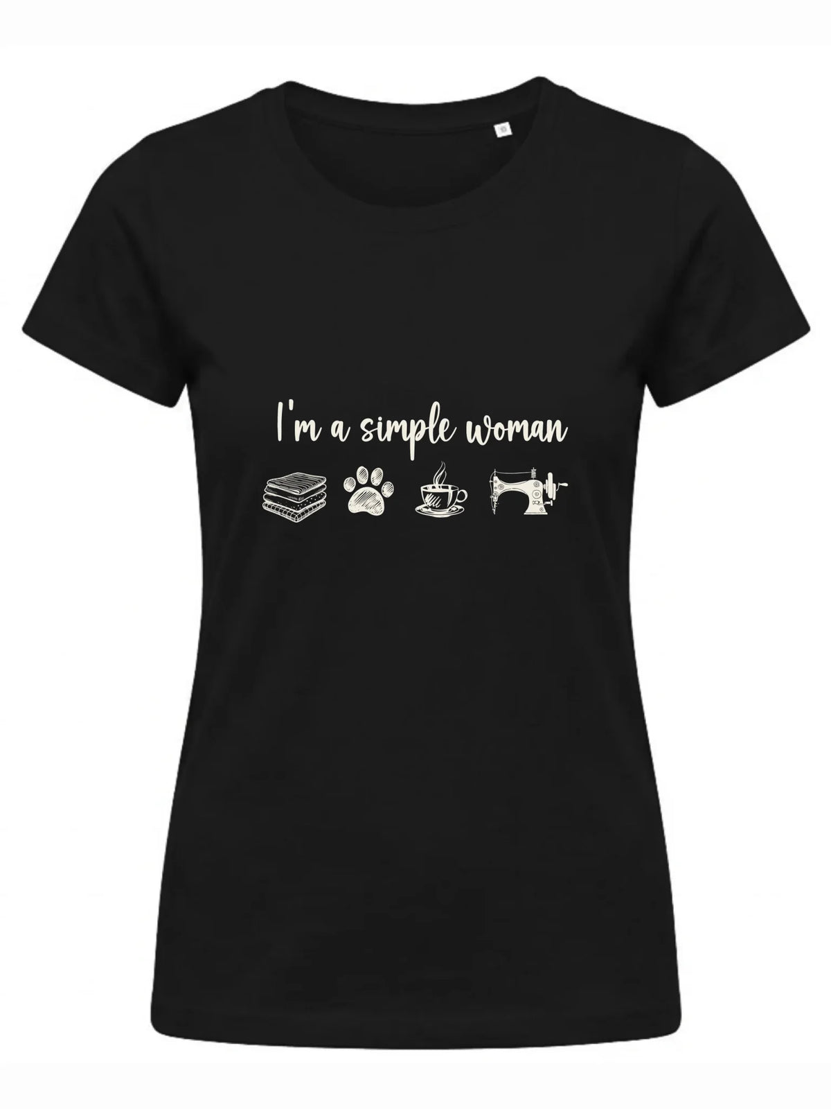 Koszulka damska szyciowa dla krawcowej - I'm a simple woman HS20