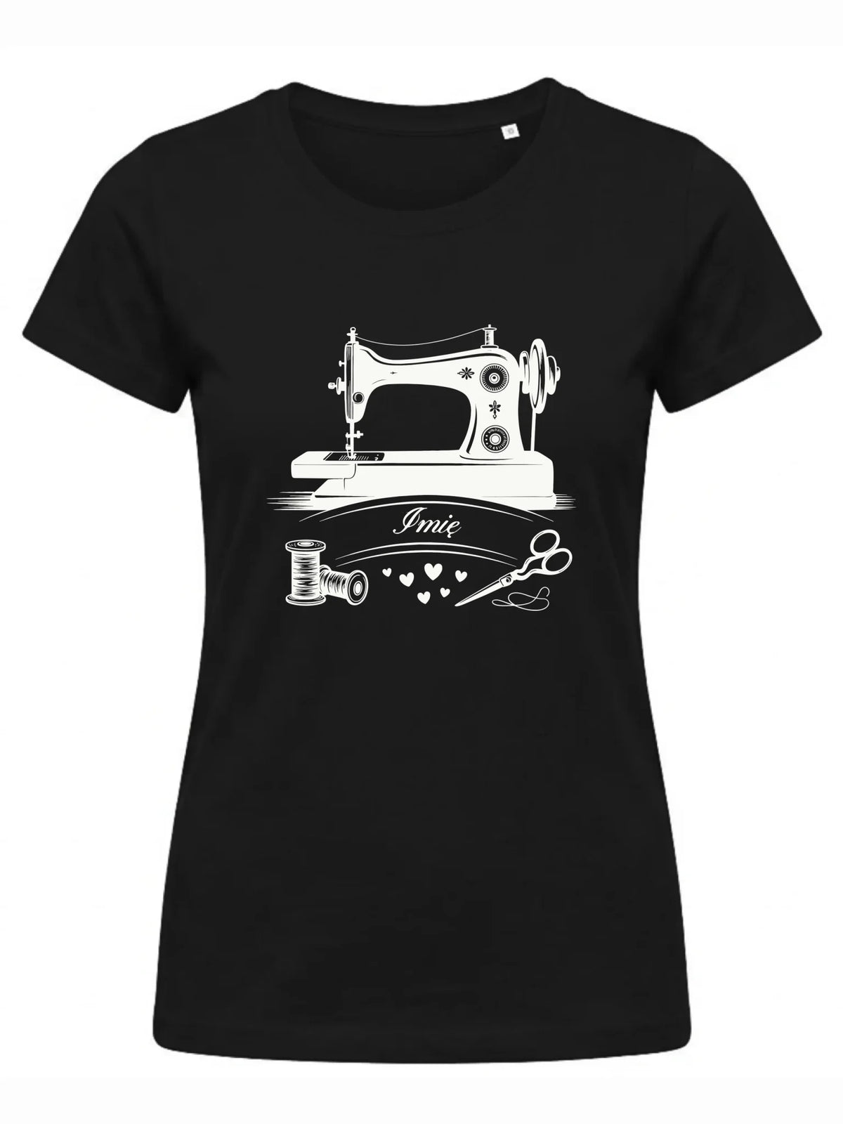 Koszulka damska szyciowa dla krawcowej - Maszyna vintage- personalizowana HS34