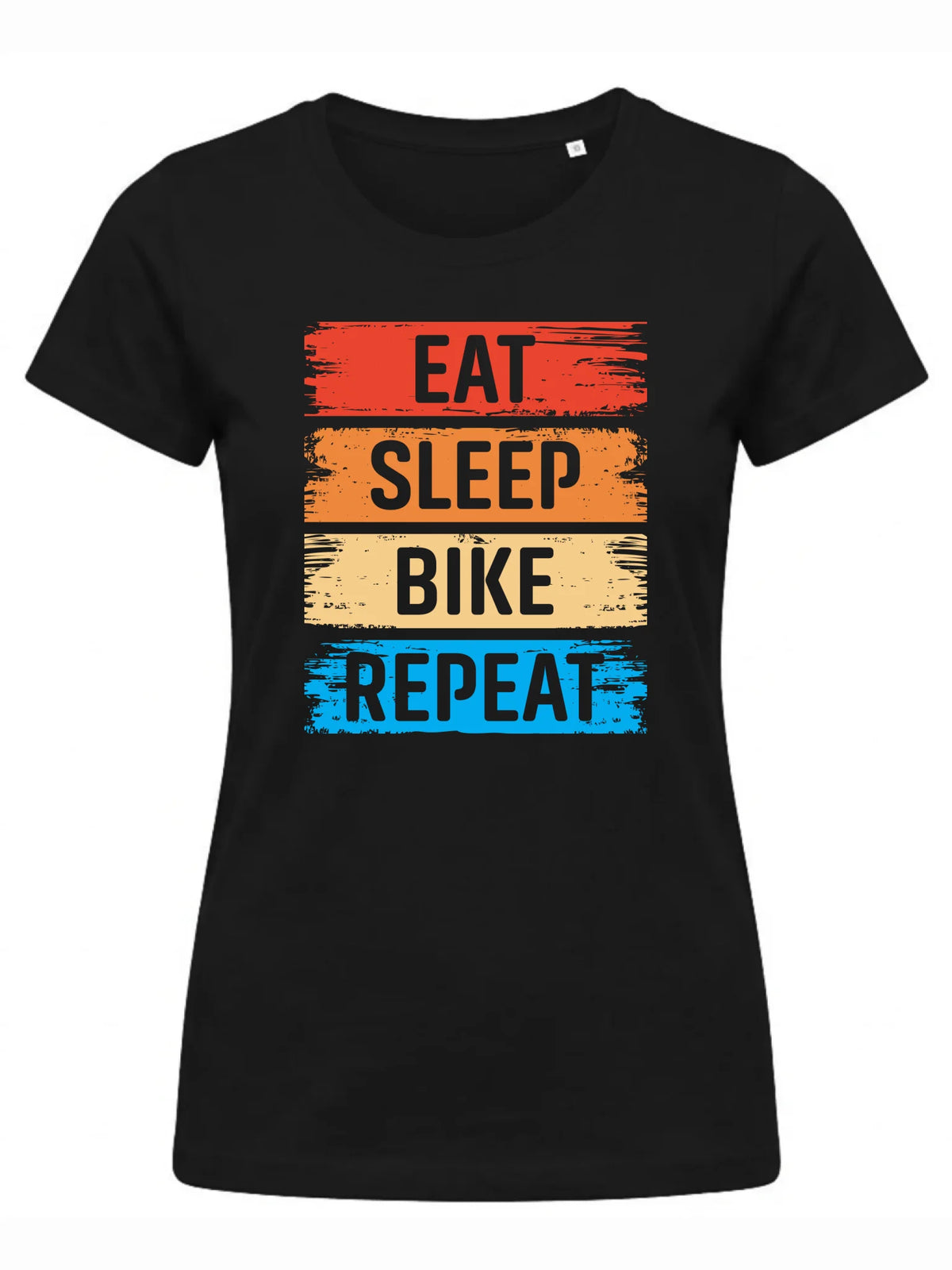 Koszulka damska na rower - Eat sleep bike repeat HR03