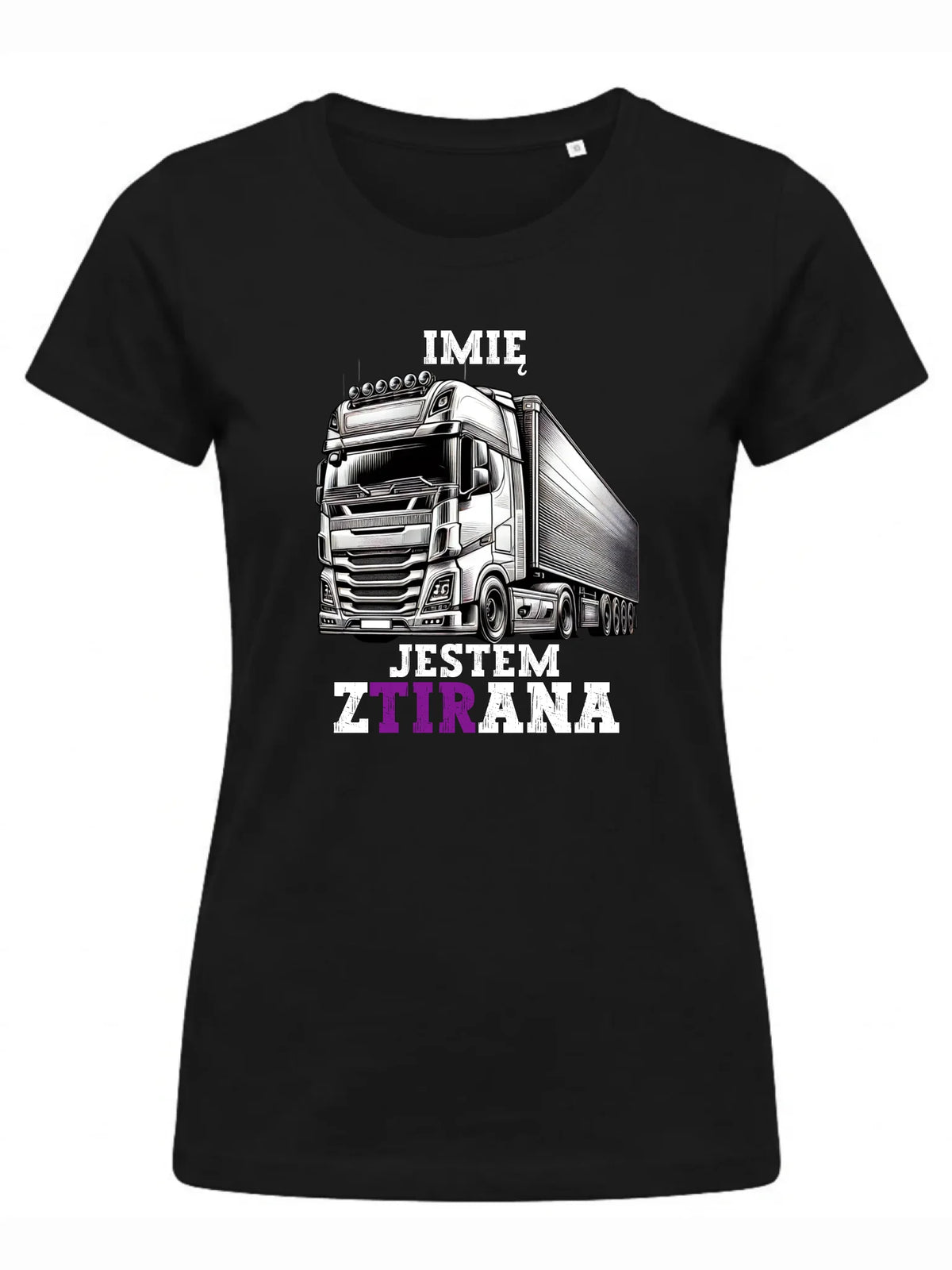 Koszulka damska dla kierowcy ciężarówki - Jestem zTIRana - personalizowana ZKT02