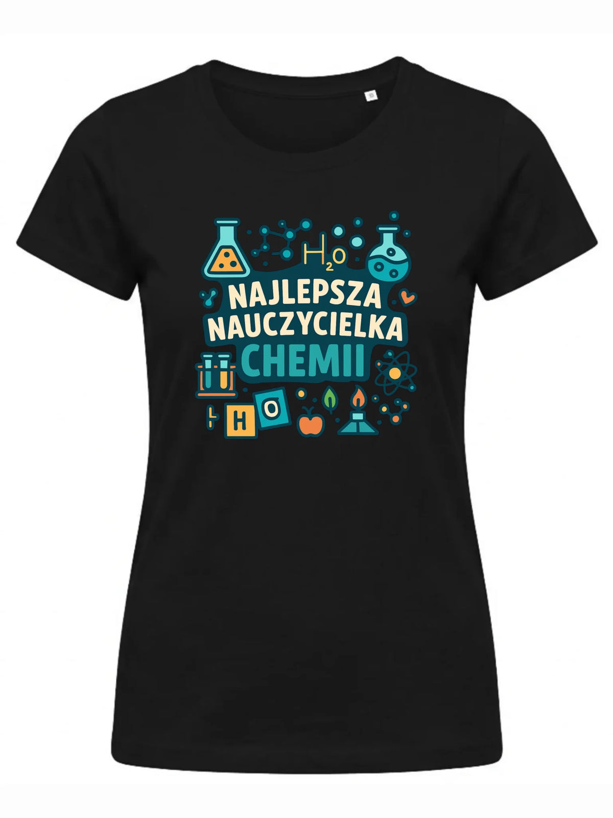 Koszulka damska dla nauczycielki - Najlepsza nauczycielka chemii N44
