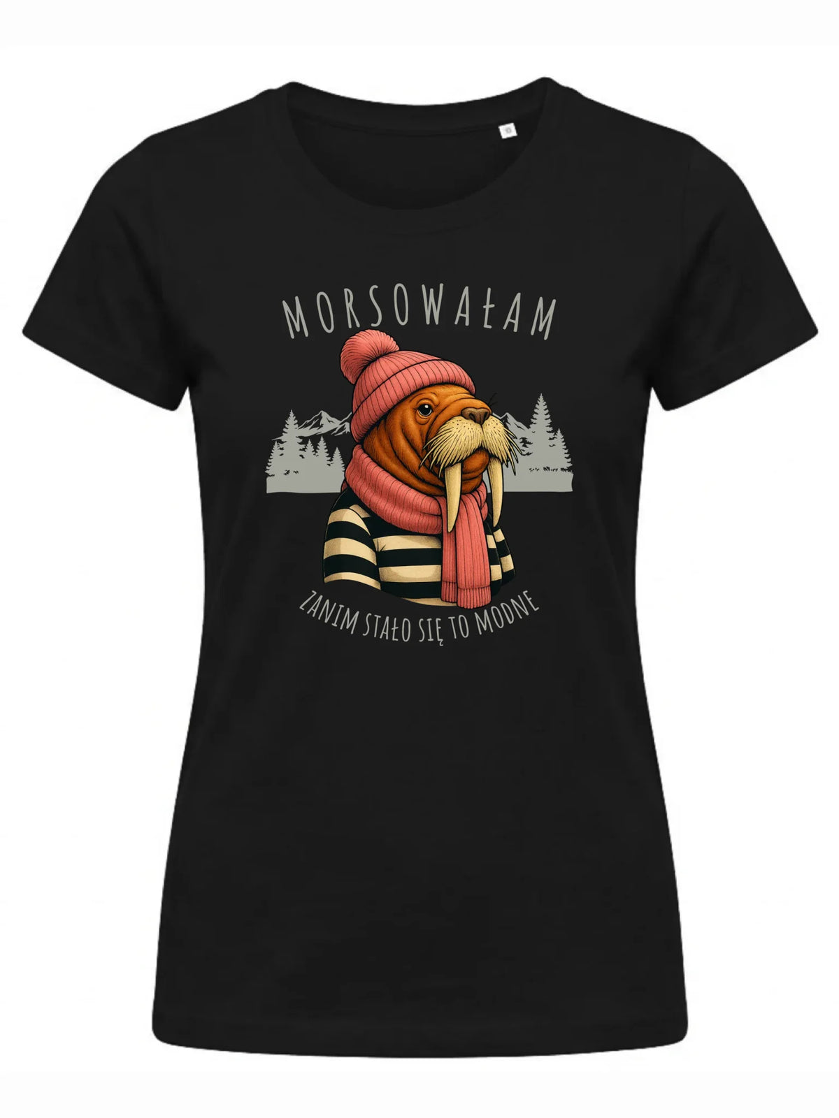 Koszulka damska - prezent dla morsa - Morsowałam zanim stało się to modne - Mors HM21