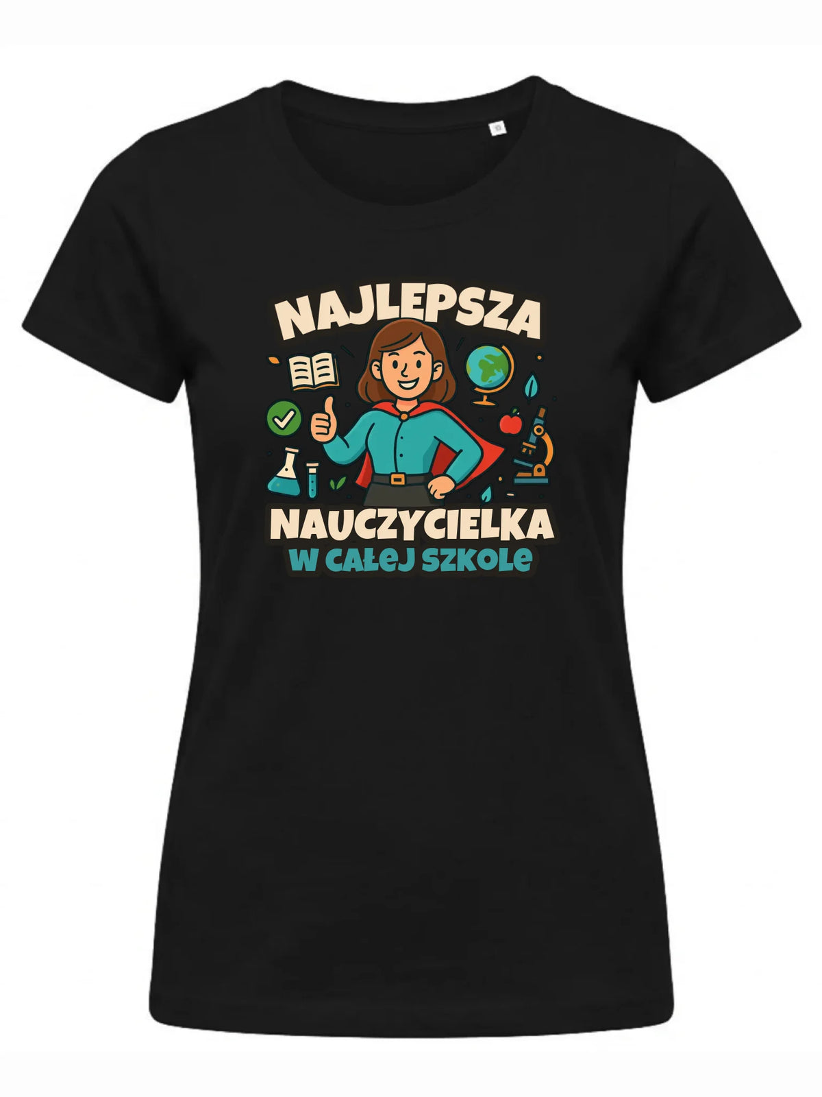 Koszulka damska dla nauczycielki - Najlepsza nauczycielka w całej szkole N45